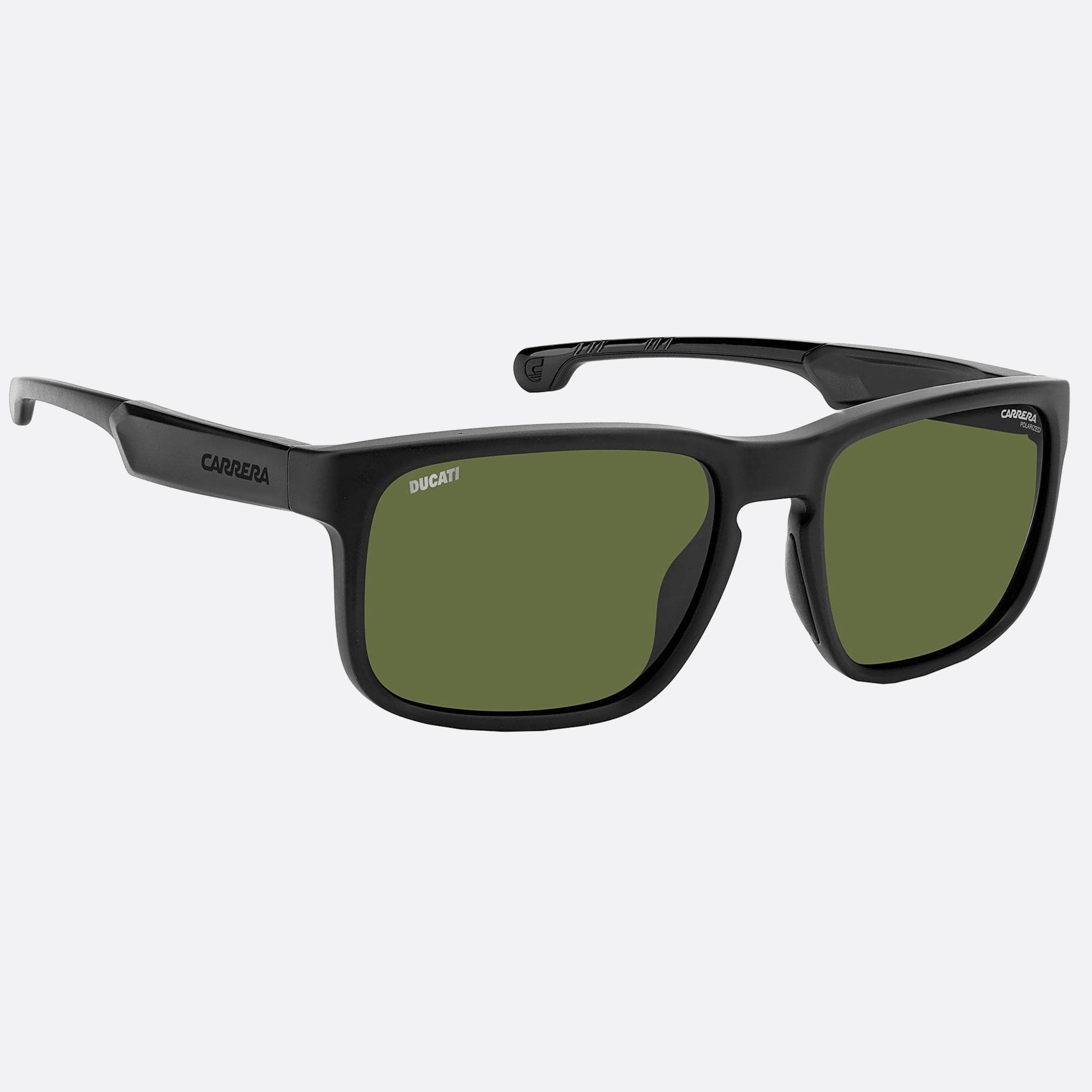 Carrera 57mm Ducati Carduc Black Geometric Polarized Men Sunglasses - Detail View