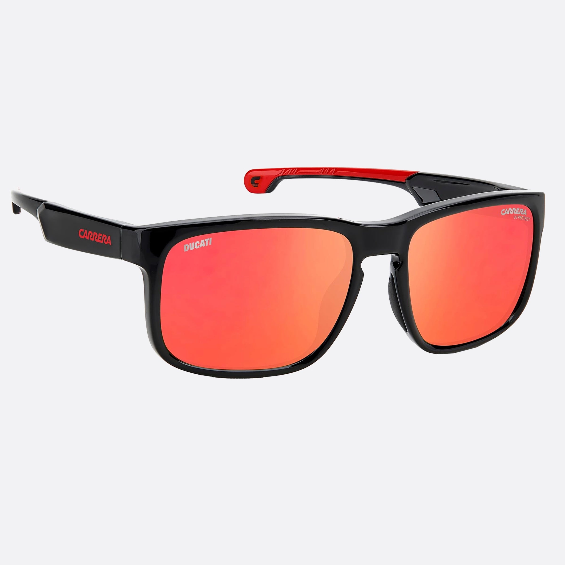 Carrera 57mm Ducati Carduc Oit Black Geometric Men Sunglasses - Detail View