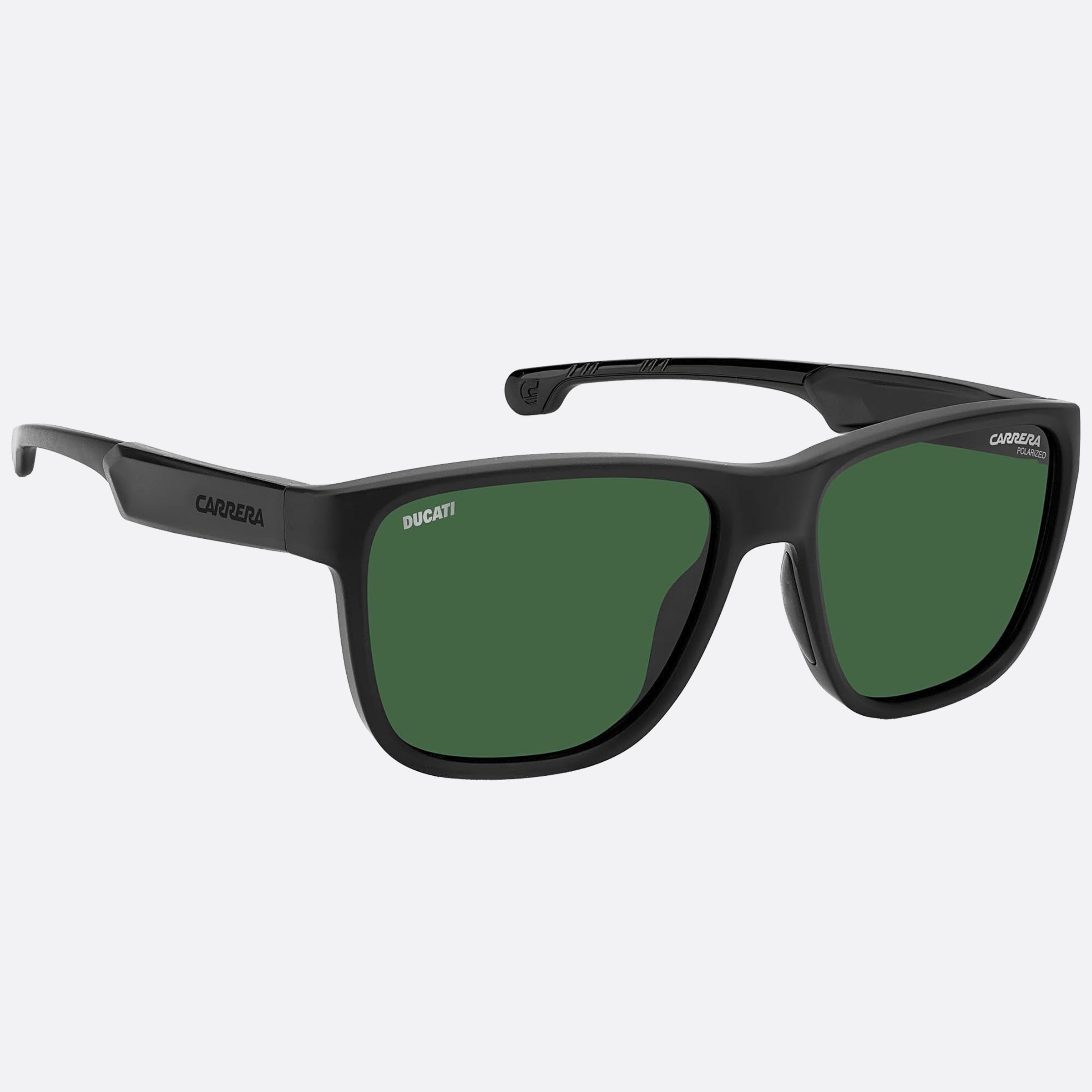 Carrera 57mm Ducati Carduc Black Squared Polarized Men Sunglasses - Detail View