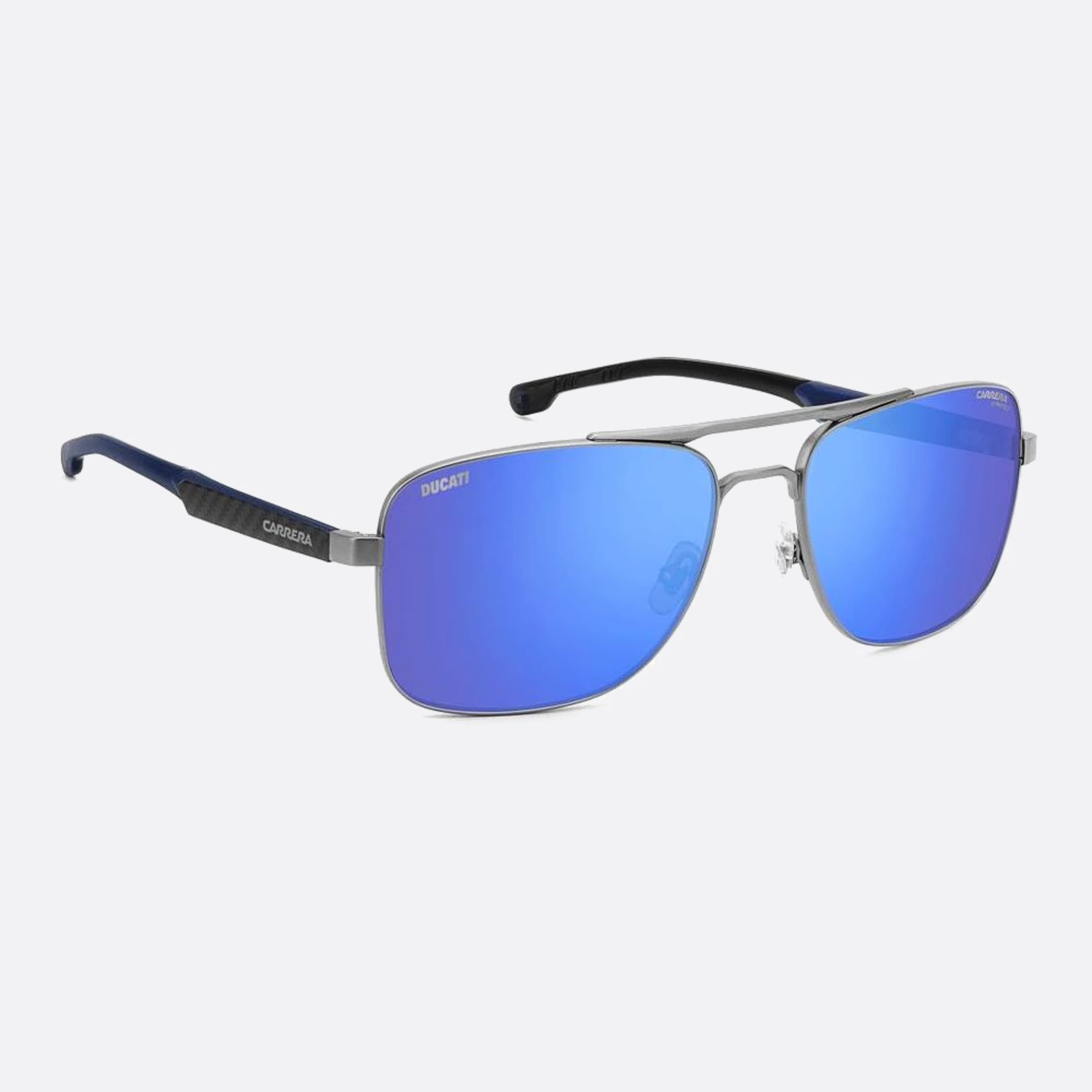 Carrera 60mm Ducati Carduc V6d Ruthenium Squared Men Sunglasses - Detail View