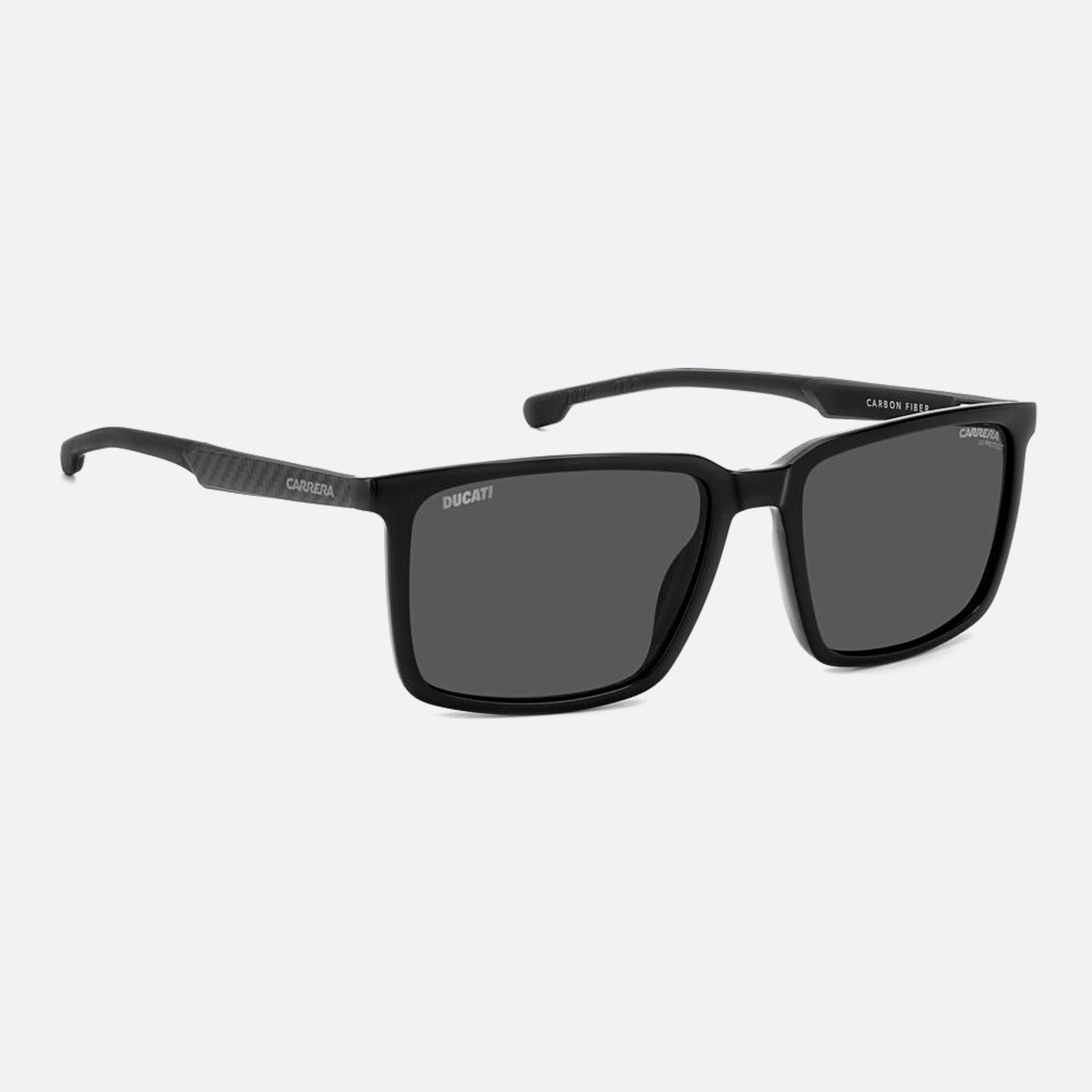 Carrera 56mm Ducati Carduc Black Squared Men Sunglasses - Detail View