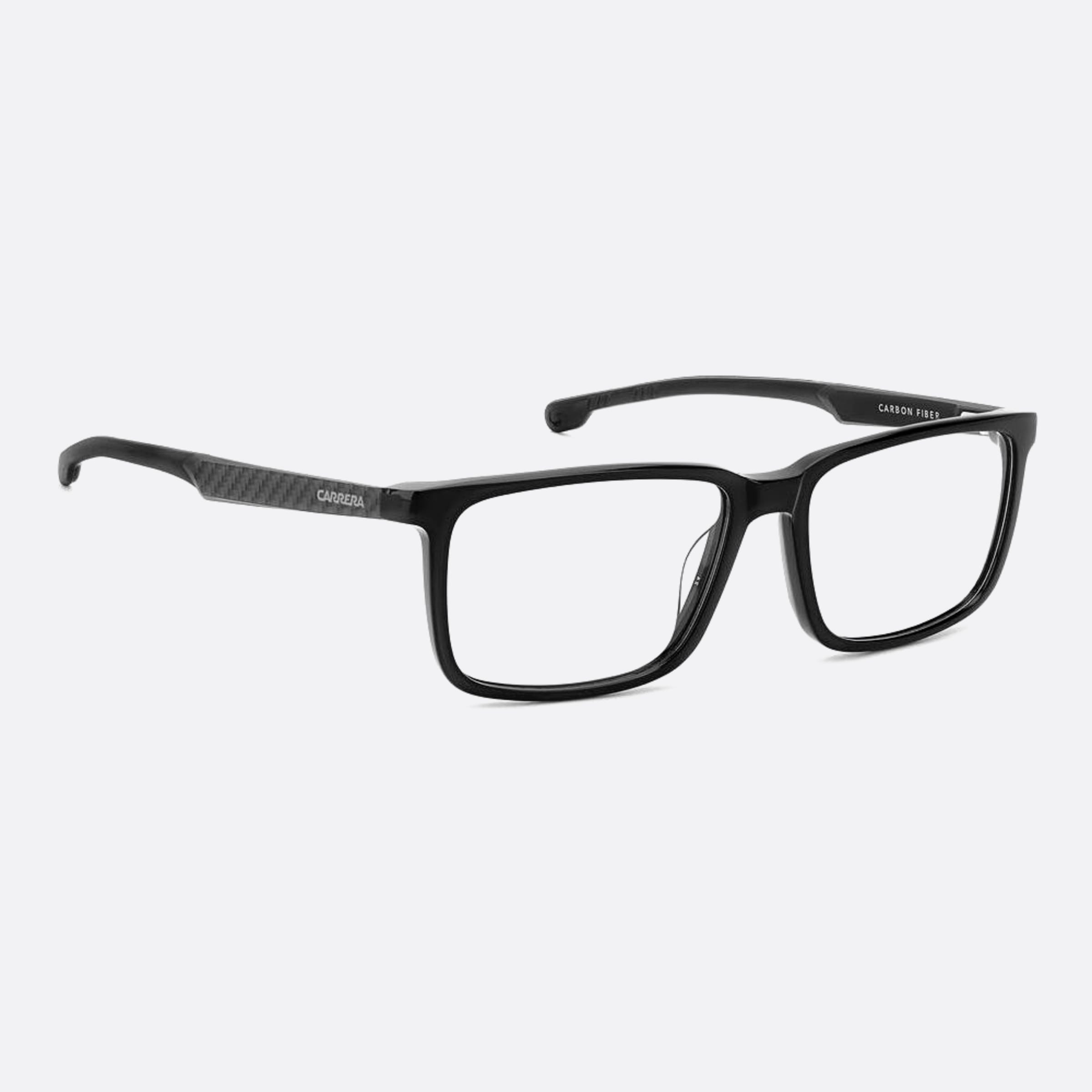 Carrera 55mm Ducati Carduc Black Geometric Men Eyeglasses - Detail View