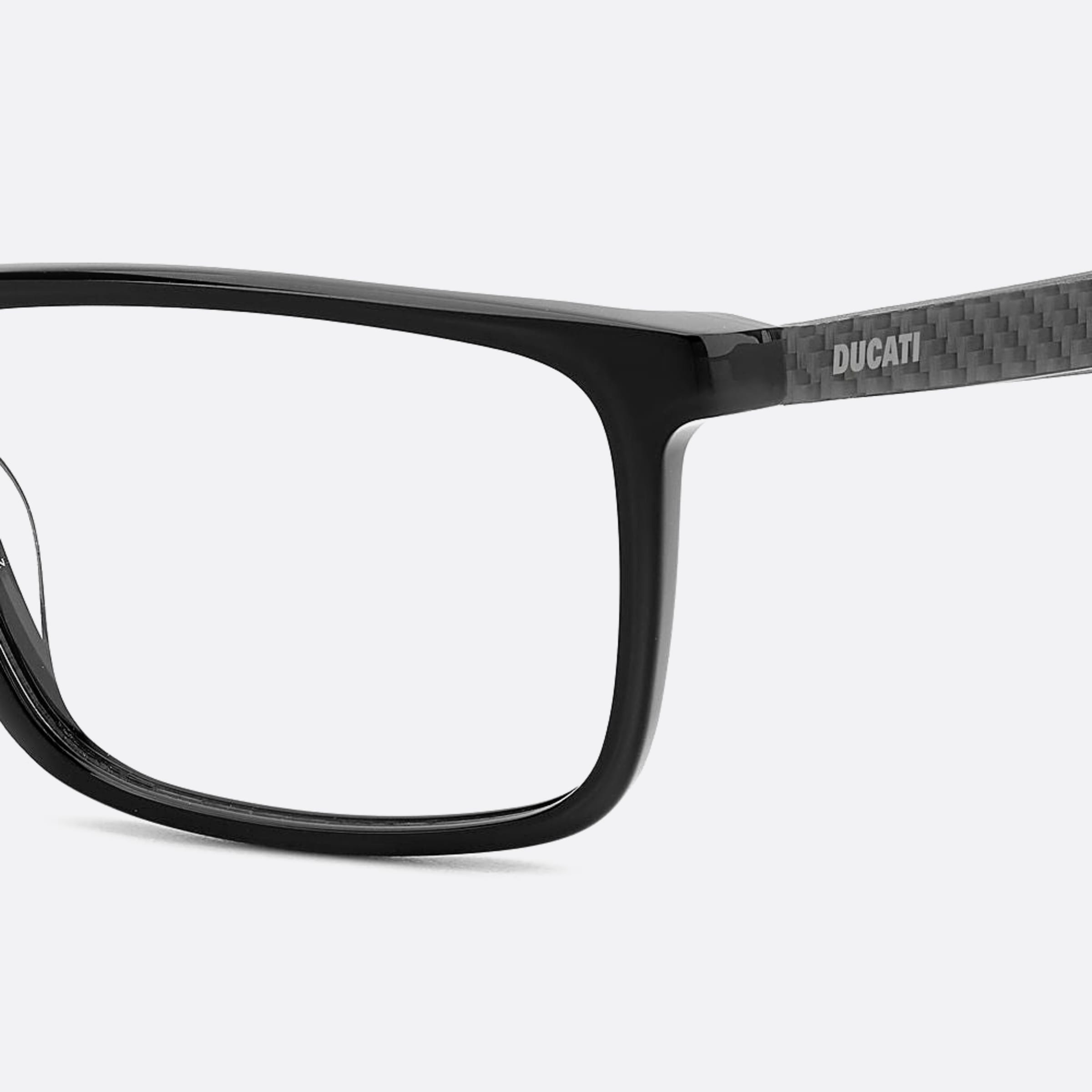 Carrera 55mm Ducati Carduc Black Geometric Men Eyeglasses - Additional Angle