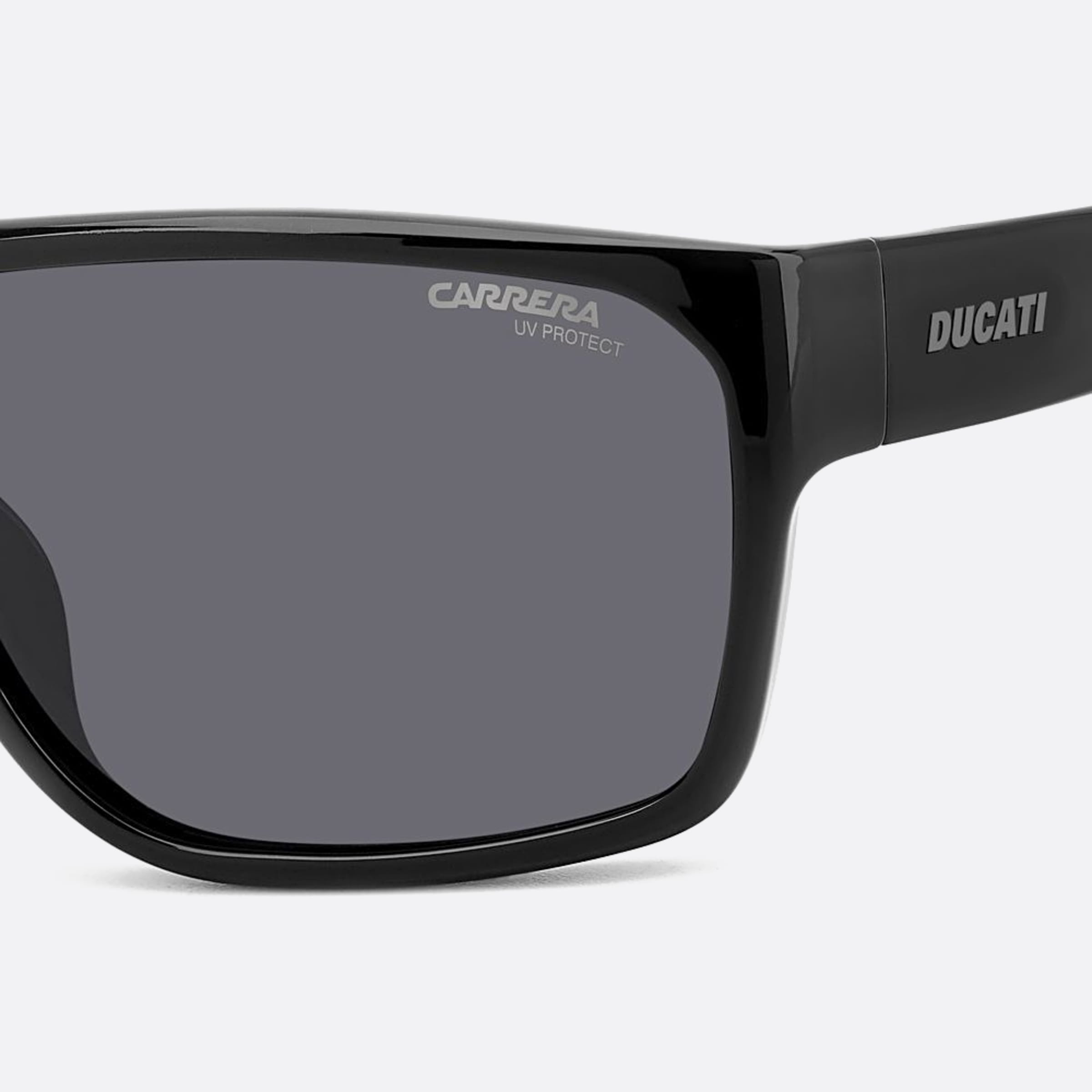 Carrera 59mm Ducati Carduc Black Geometric Men Sunglasses - Additional Angle