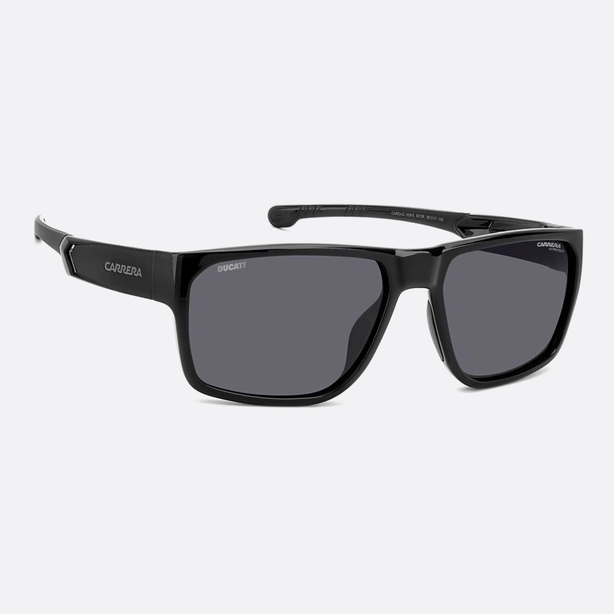 Carrera 59mm Ducati Carduc Black Geometric Men Sunglasses - Additional Angle