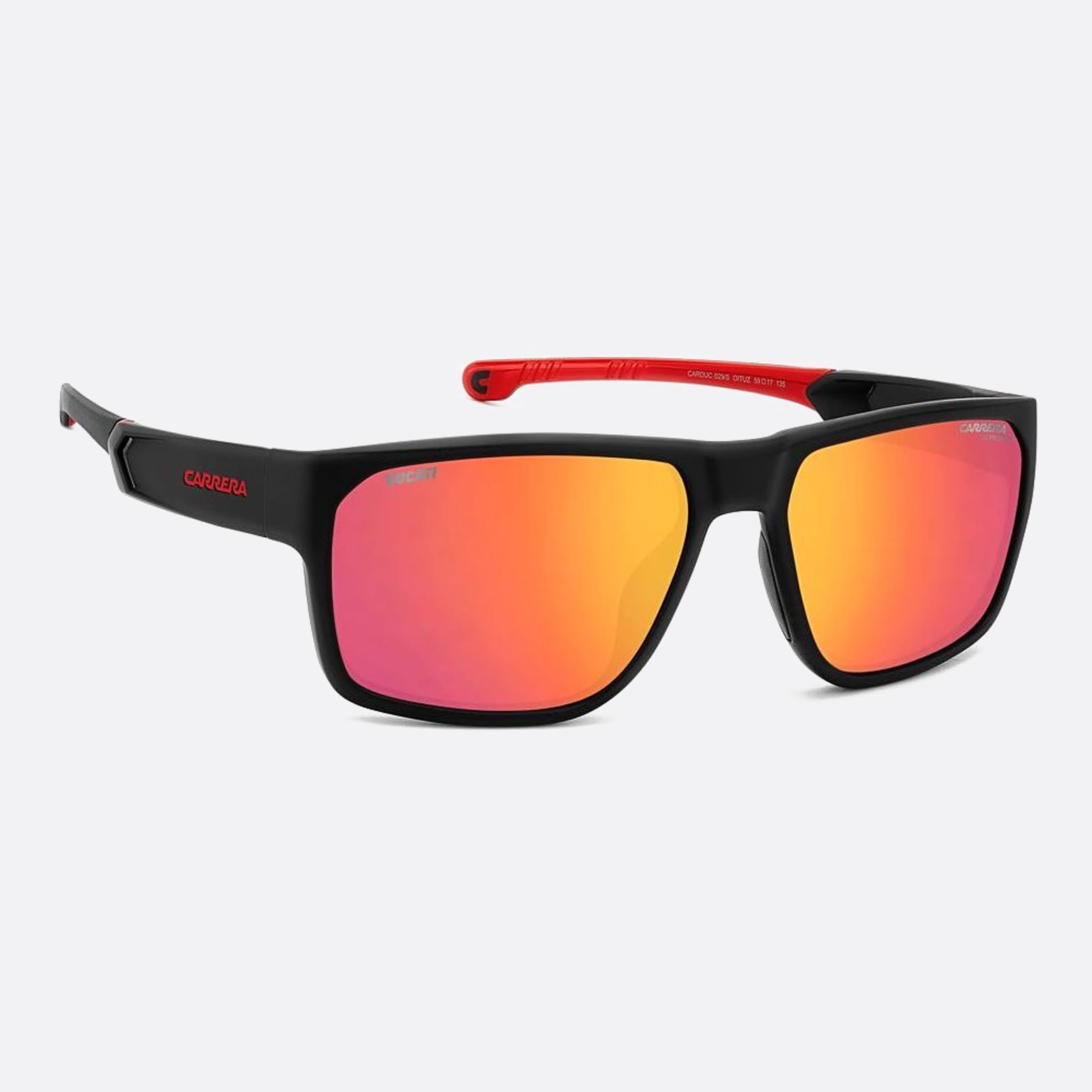 Carrera 59mm Ducati Carduc Oit Black Geometric Men Sunglasses - Additional Angle