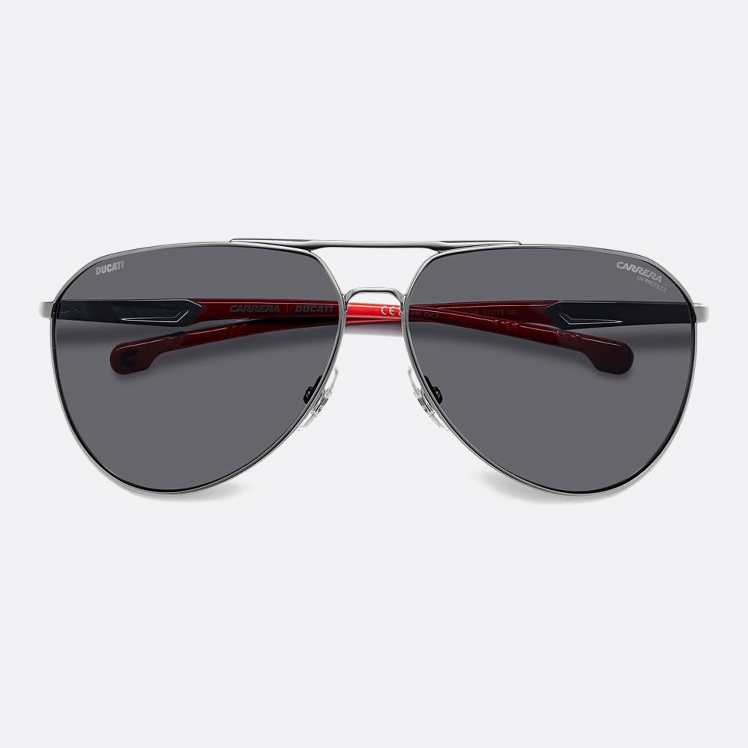 Carrera 67mm Ducati Carduc 3s3 Grey Pilot Men Sunglasses - Lifestyle Shot