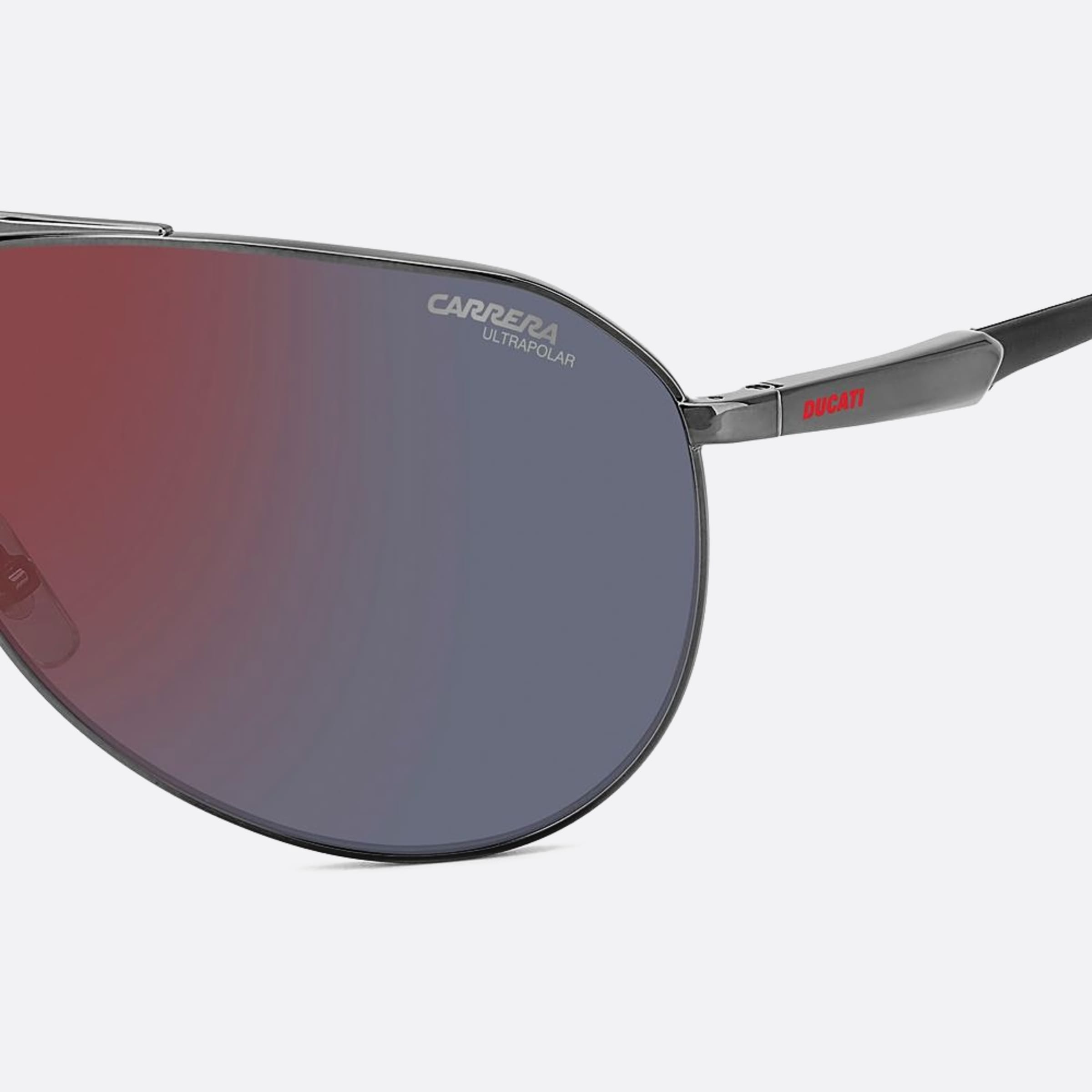 Carrera 67mm Ducati Carduc Black Pilot Polarized Men Sunglasses - Additional Angle