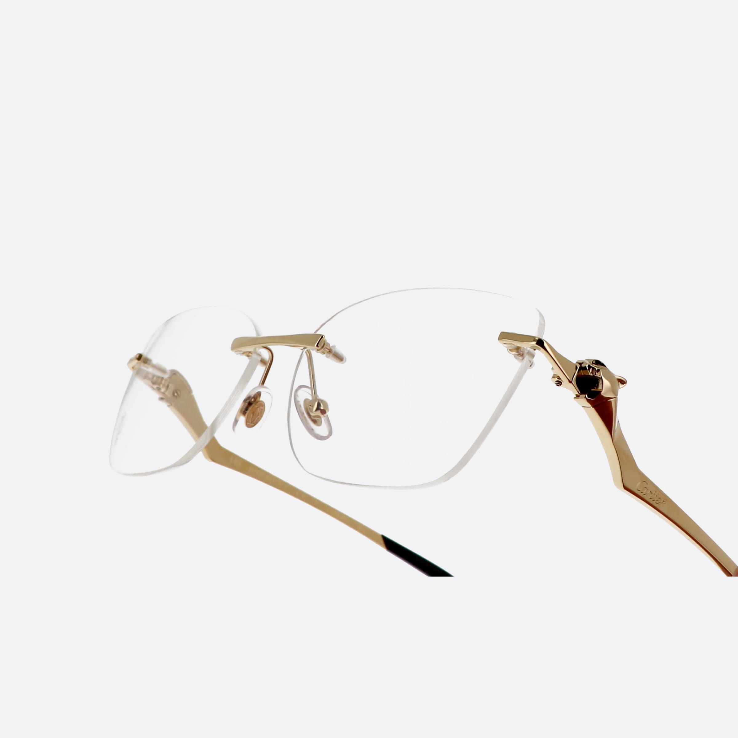 Cartier 57mm Core Range Gold Cat Eyes Women Eyeglasses - Lifestyle Shot