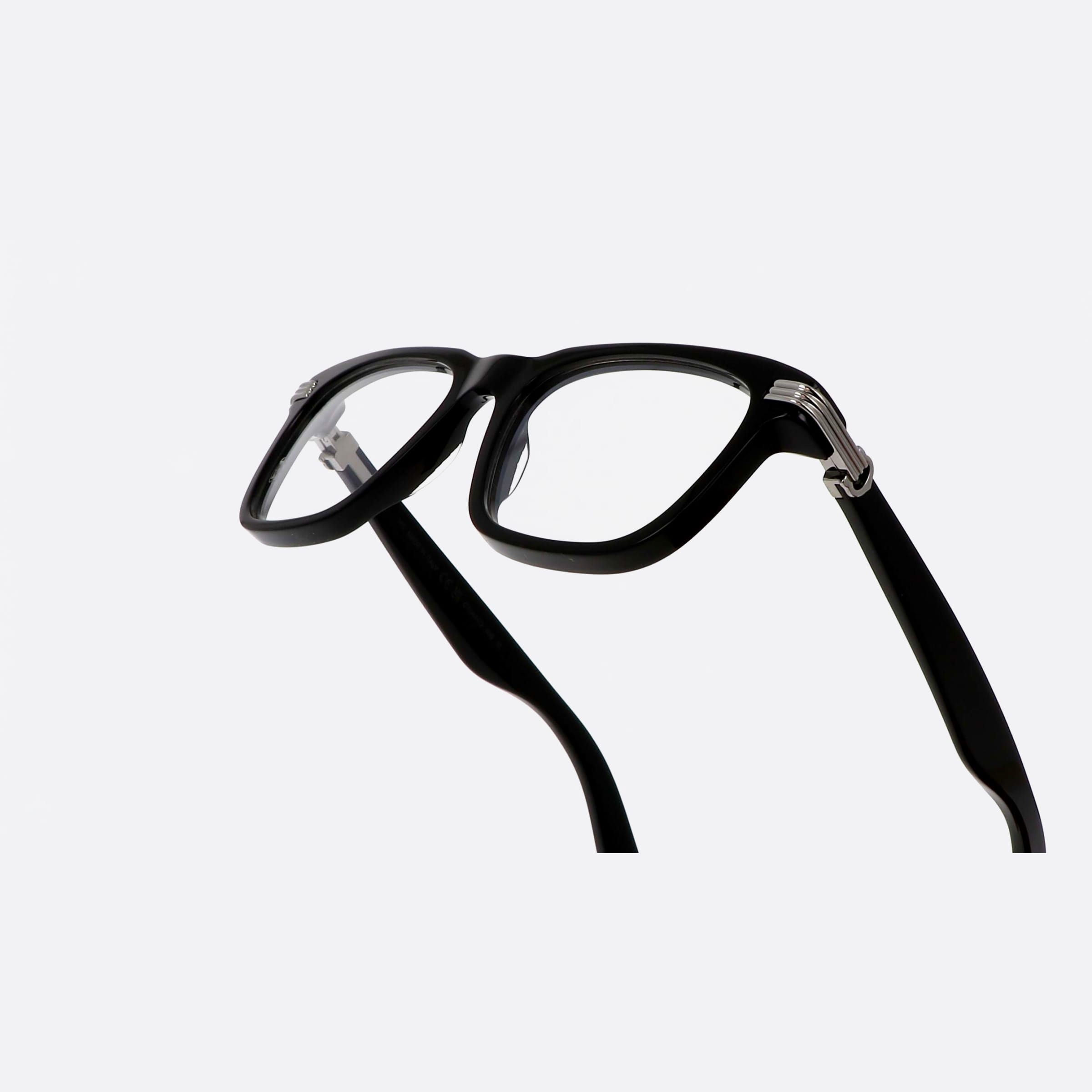 Cartier 54mm Core Range Black Rectangle Men Eyeglasses - Lifestyle Shot