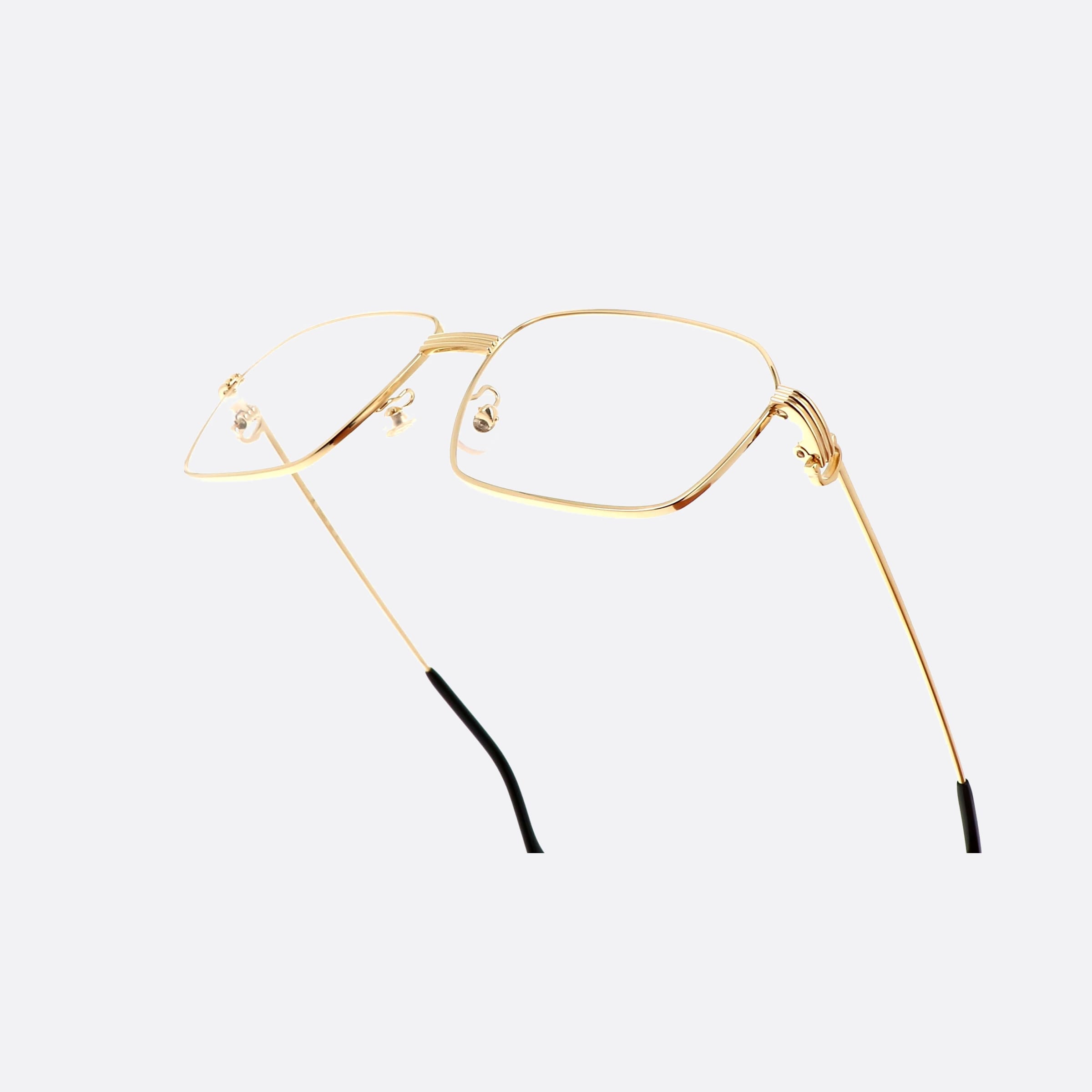 Cartier 58mm Core Range Gold Rectangle Men Eyeglasses - Lifestyle Shot