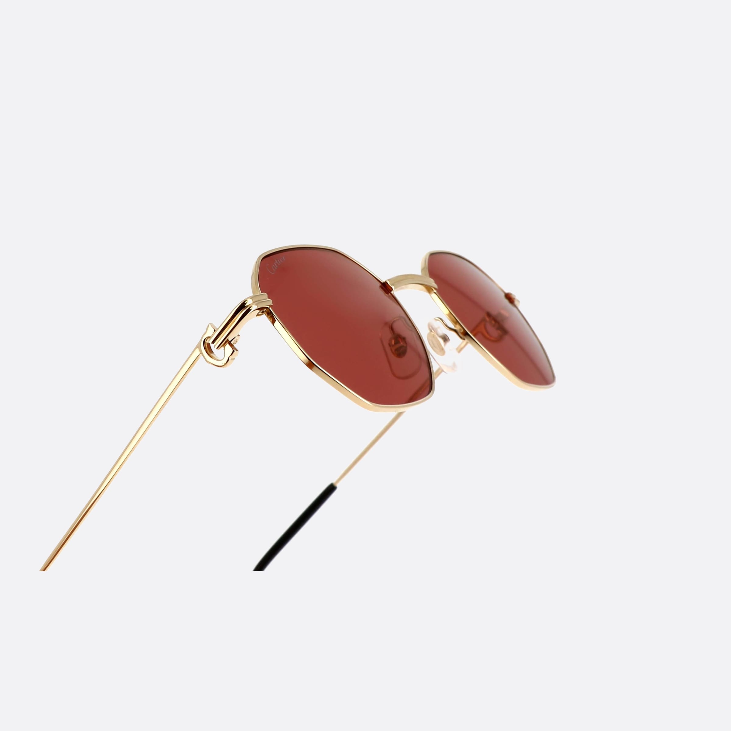 Cartier 50mm Core Range Gold Octogonale Unisex Sunglasses - Lifestyle Shot