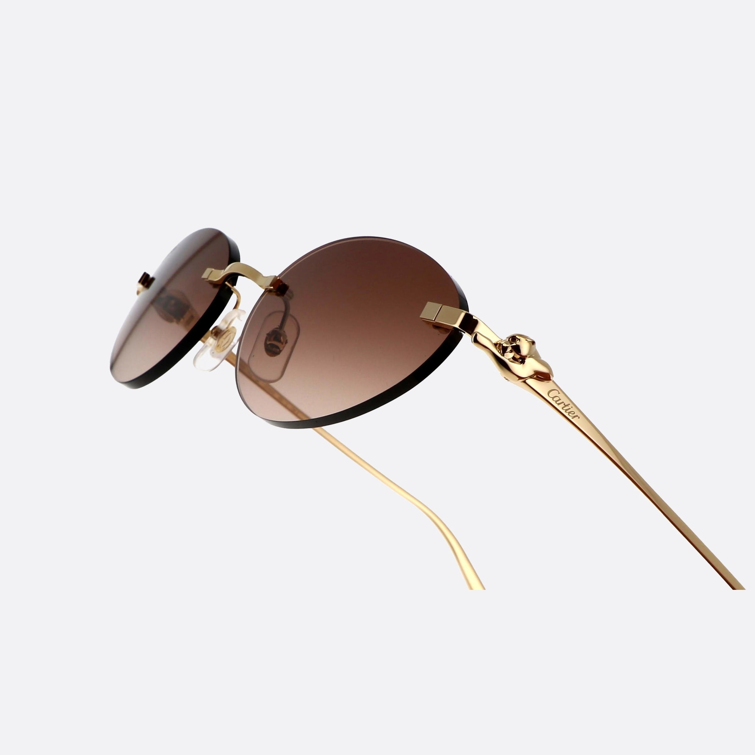 Cartier 58mm Core Range Gdbr Gold Round Women Sunglasses - Lifestyle Shot