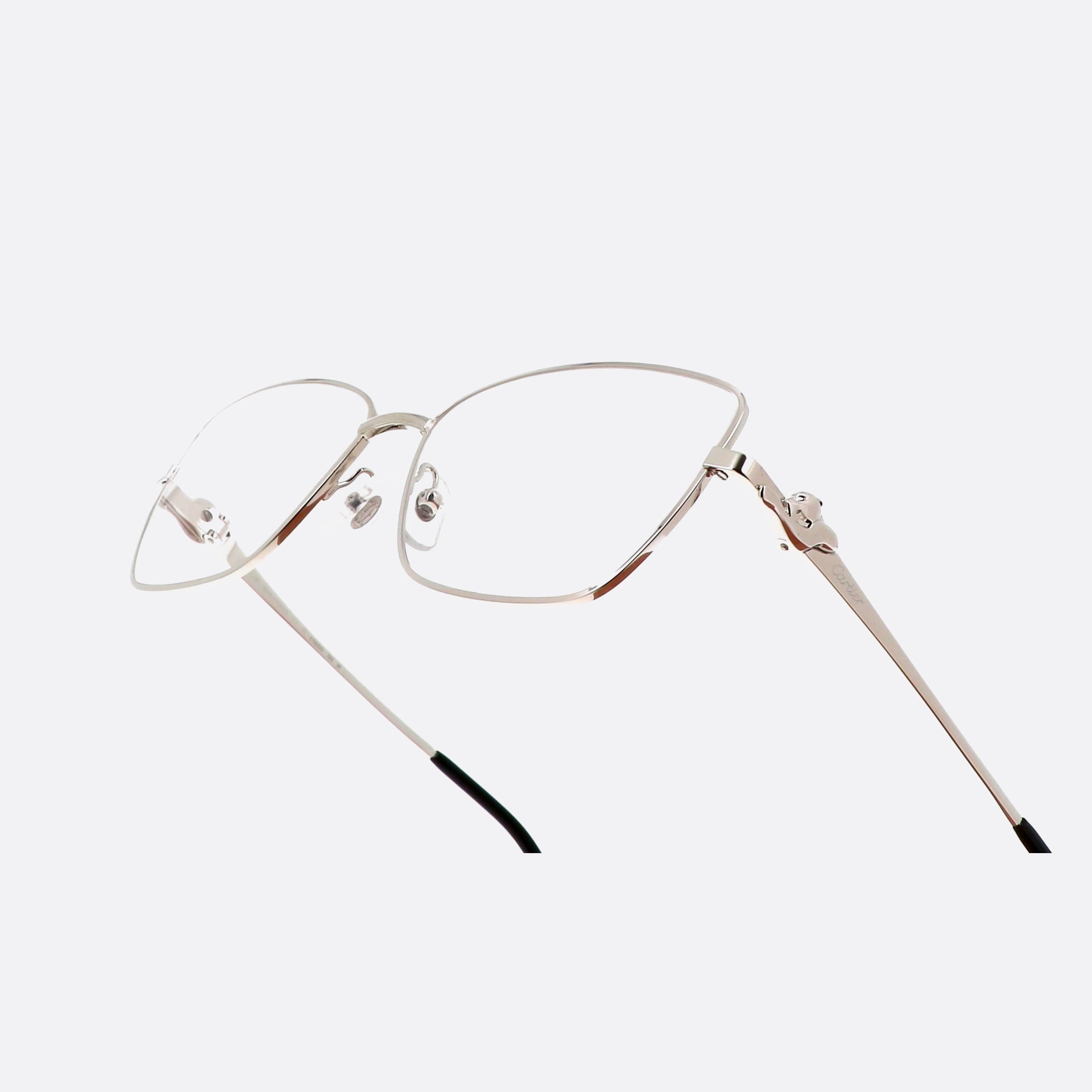 Cartier 55mm Core Range Silver Cat Eyes Women Eyeglasses - Lifestyle Shot