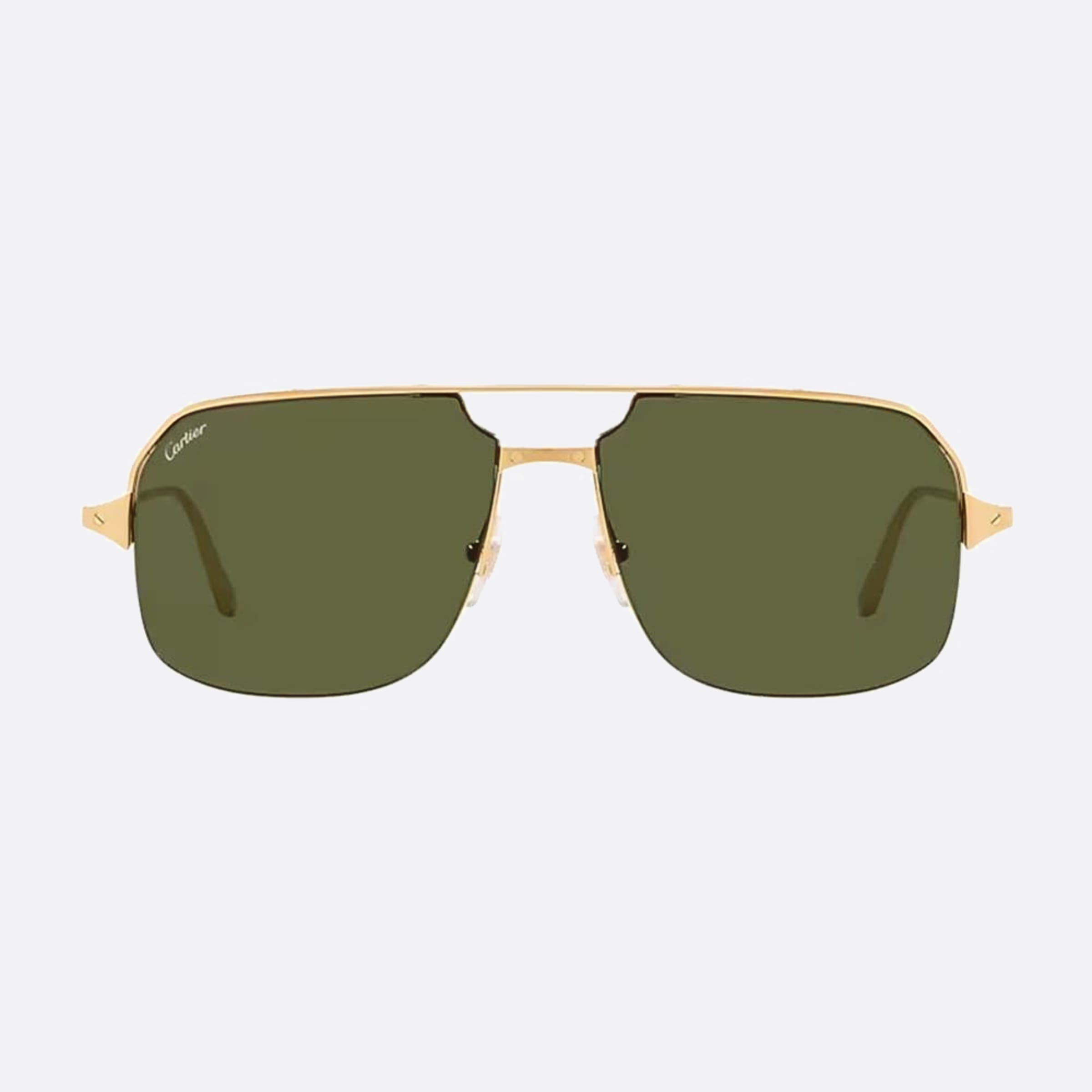 Cartier 59mm Gold Pilot Men Sunglasses - Main View