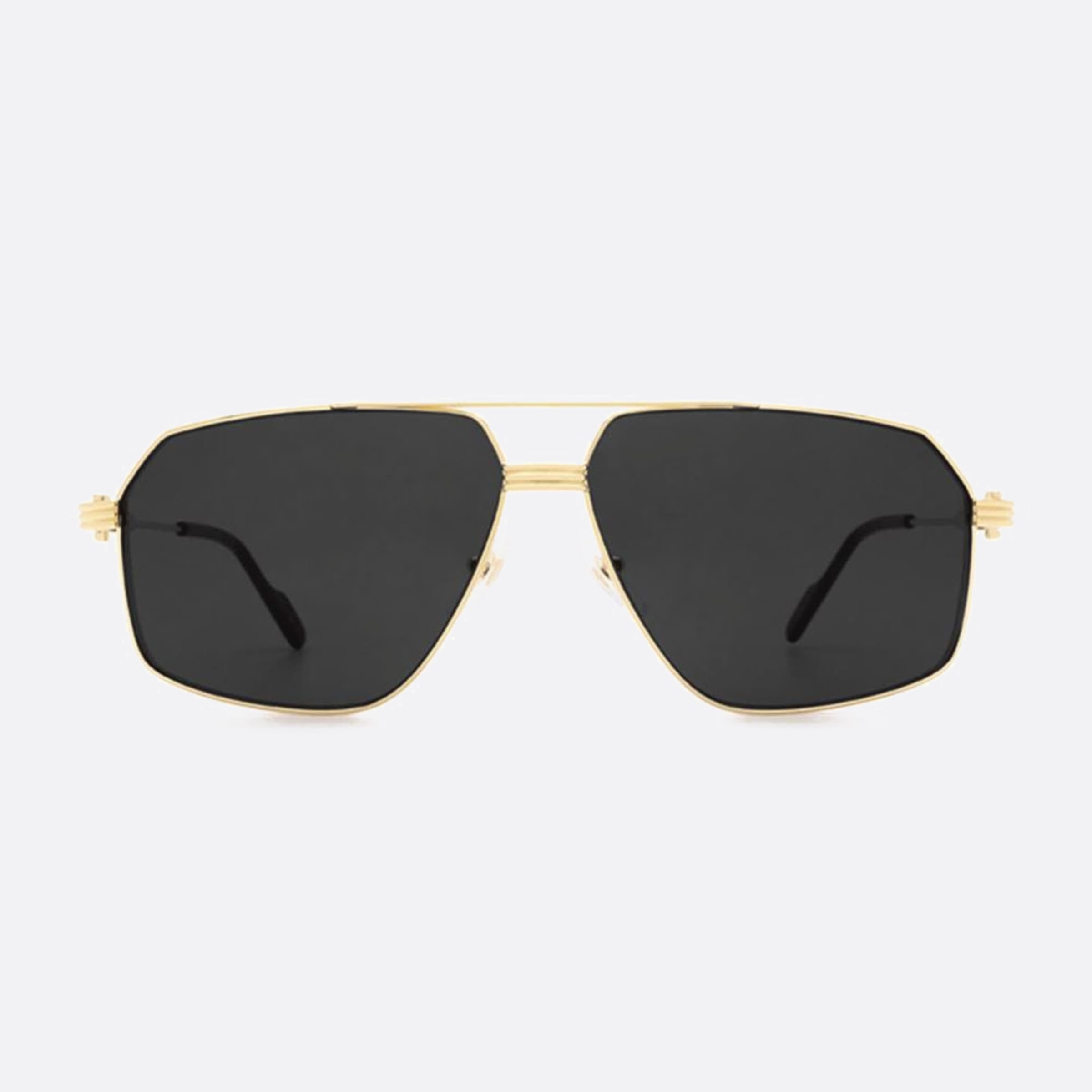 Cartier 61mm Gold Pilot Men Sunglasses - Main View