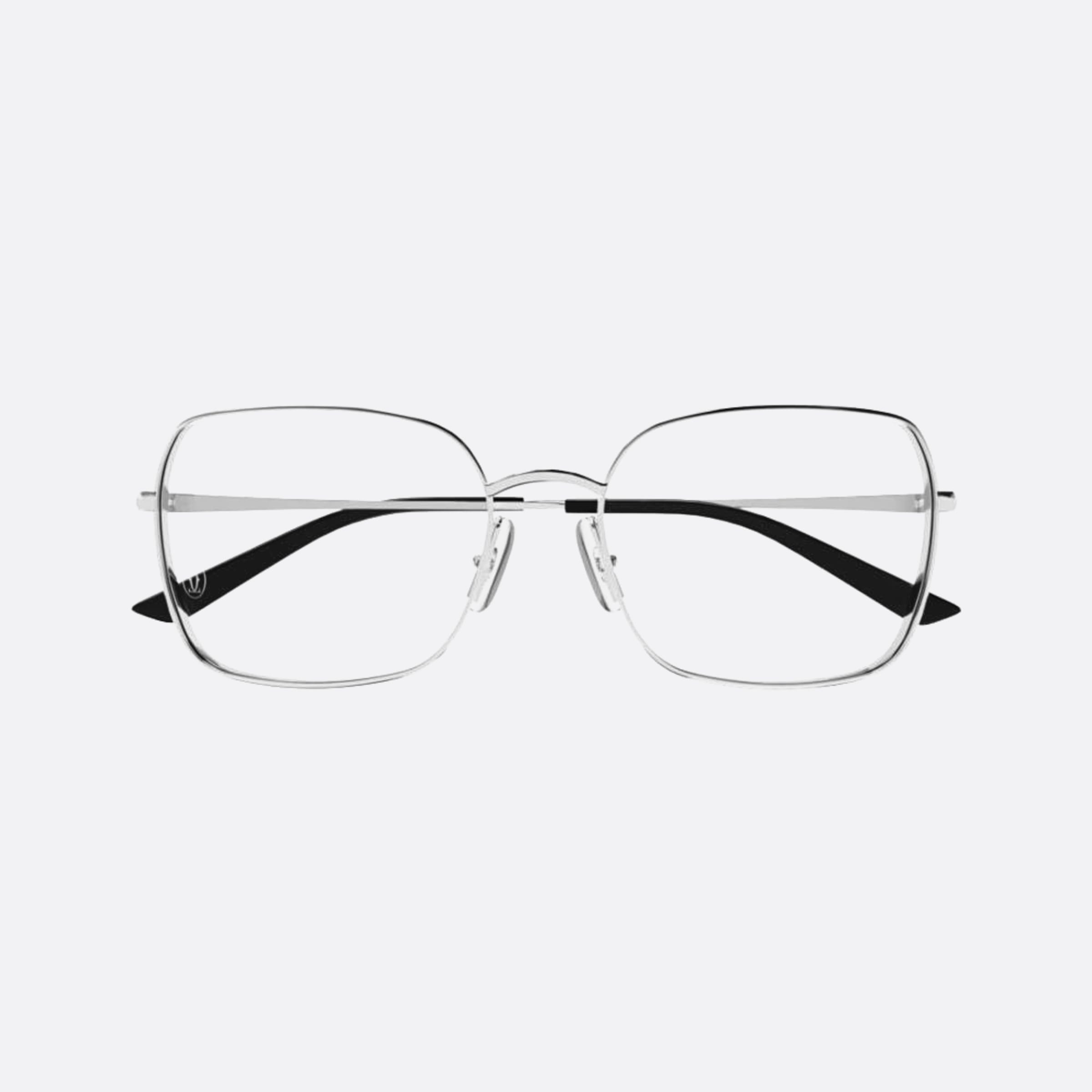 Cartier 56mm Silver Squared Women Eyeglasses - Main View