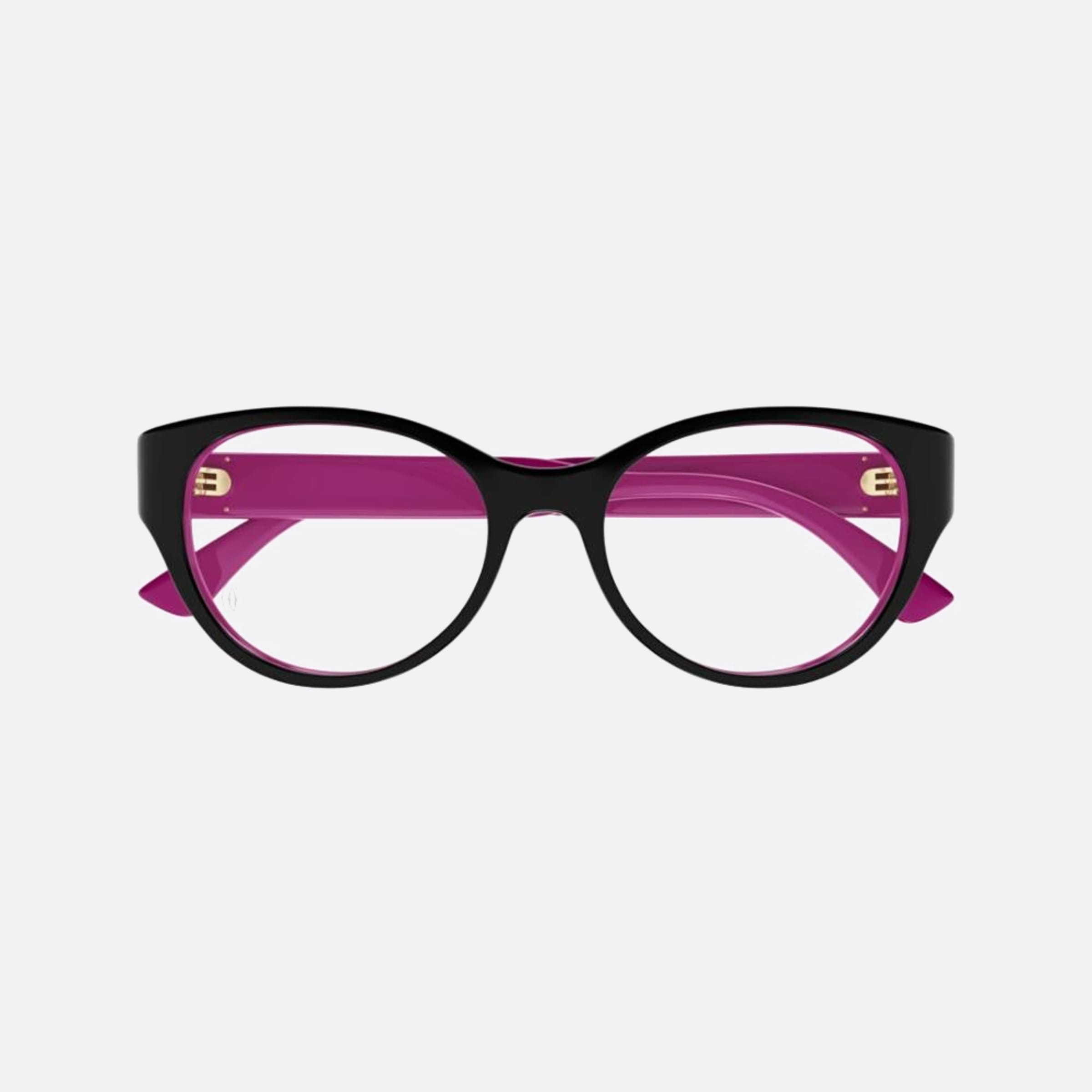 Cartier 53mm Black Squared Women Eyeglasses - Main View