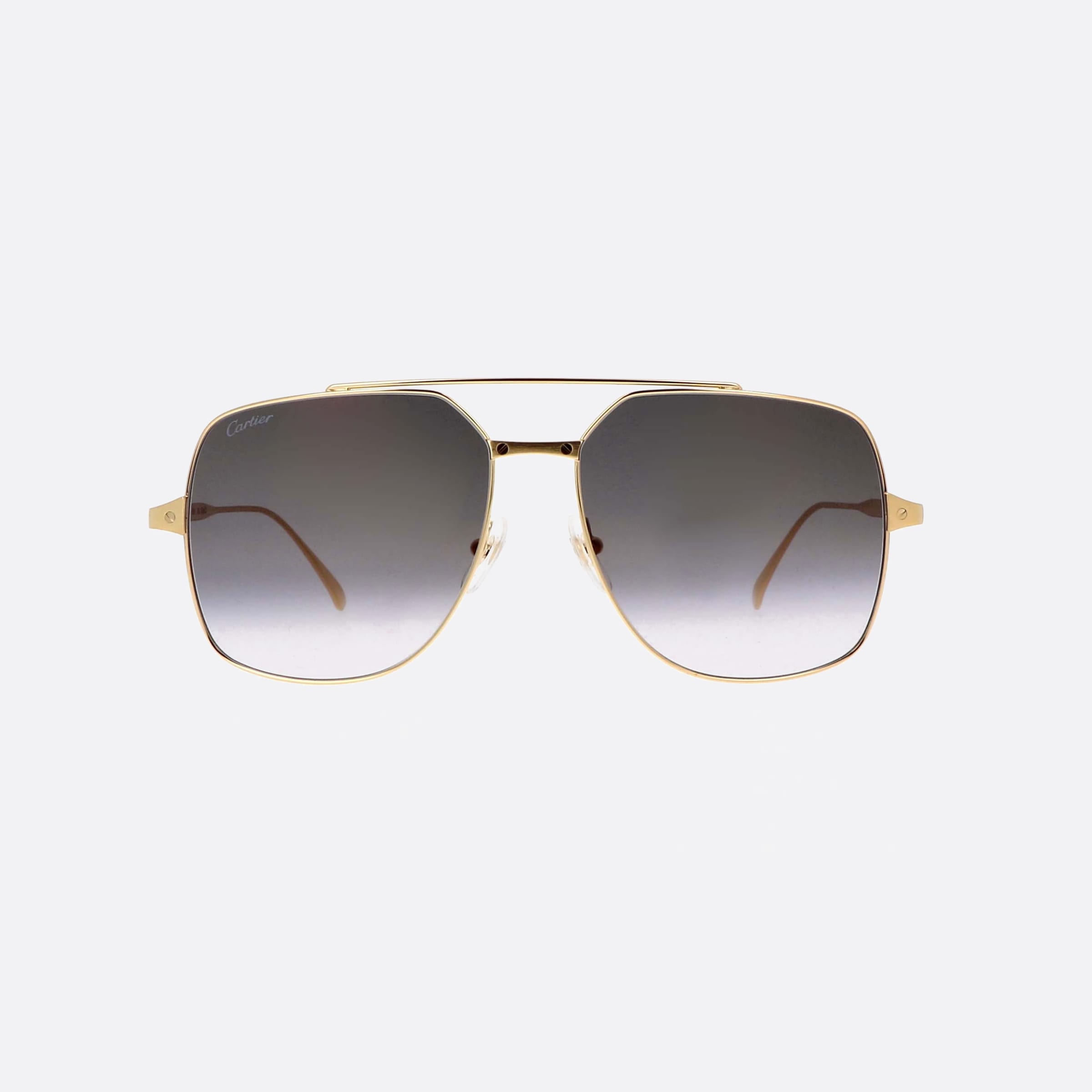 Cartier 58mm Gold Pilot Women Sunglasses - Side View