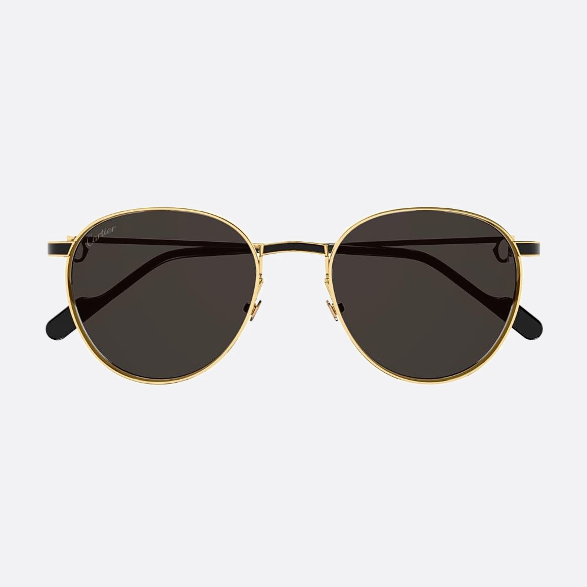Cartier 53mm Gold Geometric Men Sunglasses - Main View
