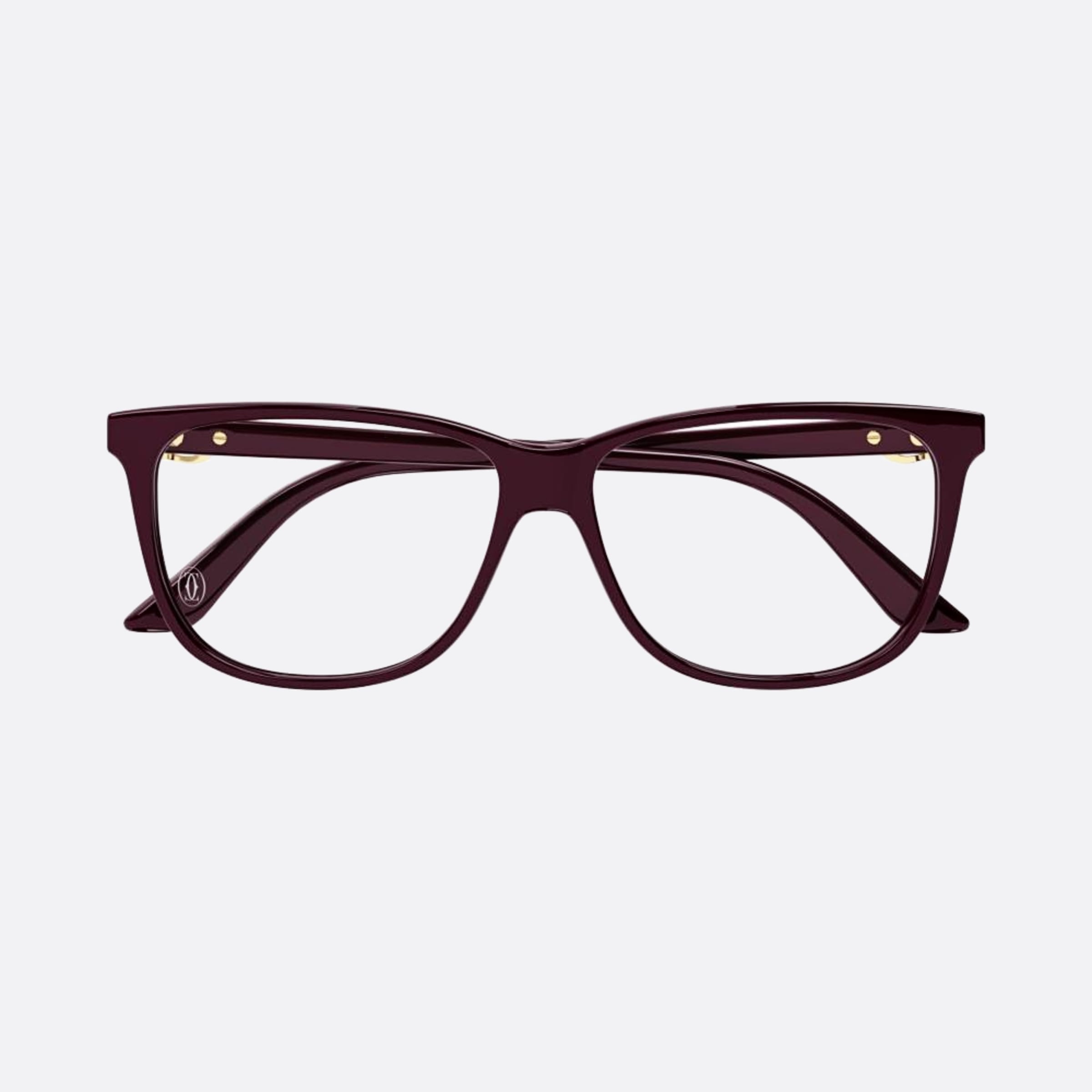 Cartier 56mm Red Geometric Women Eyeglasses - Main View