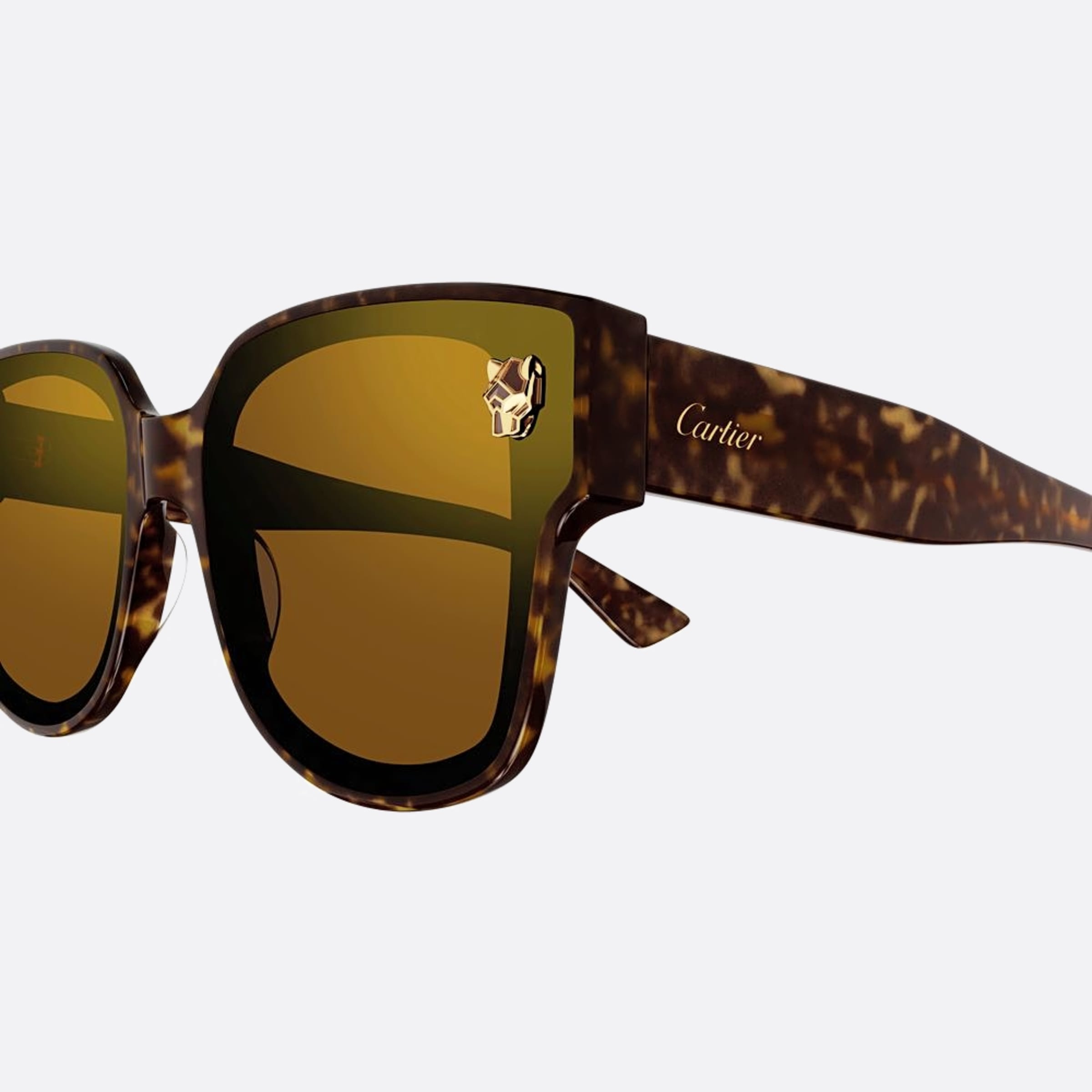 Cartier 63mm Ct0357sa Havana Squared Women Sunglasses - Lifestyle Shot