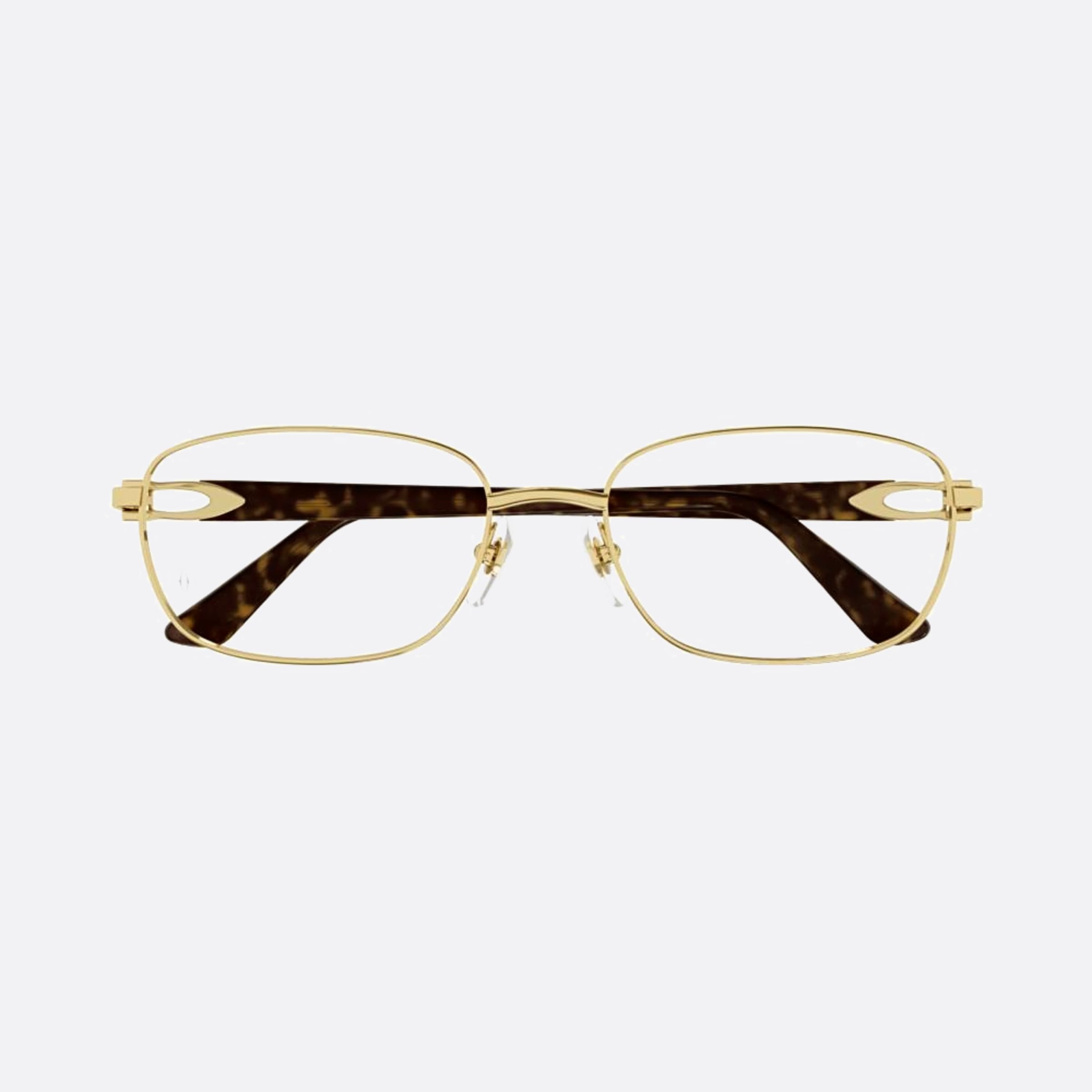 Cartier 56mm Gold Cat Eye Women Eyeglasses - Main View