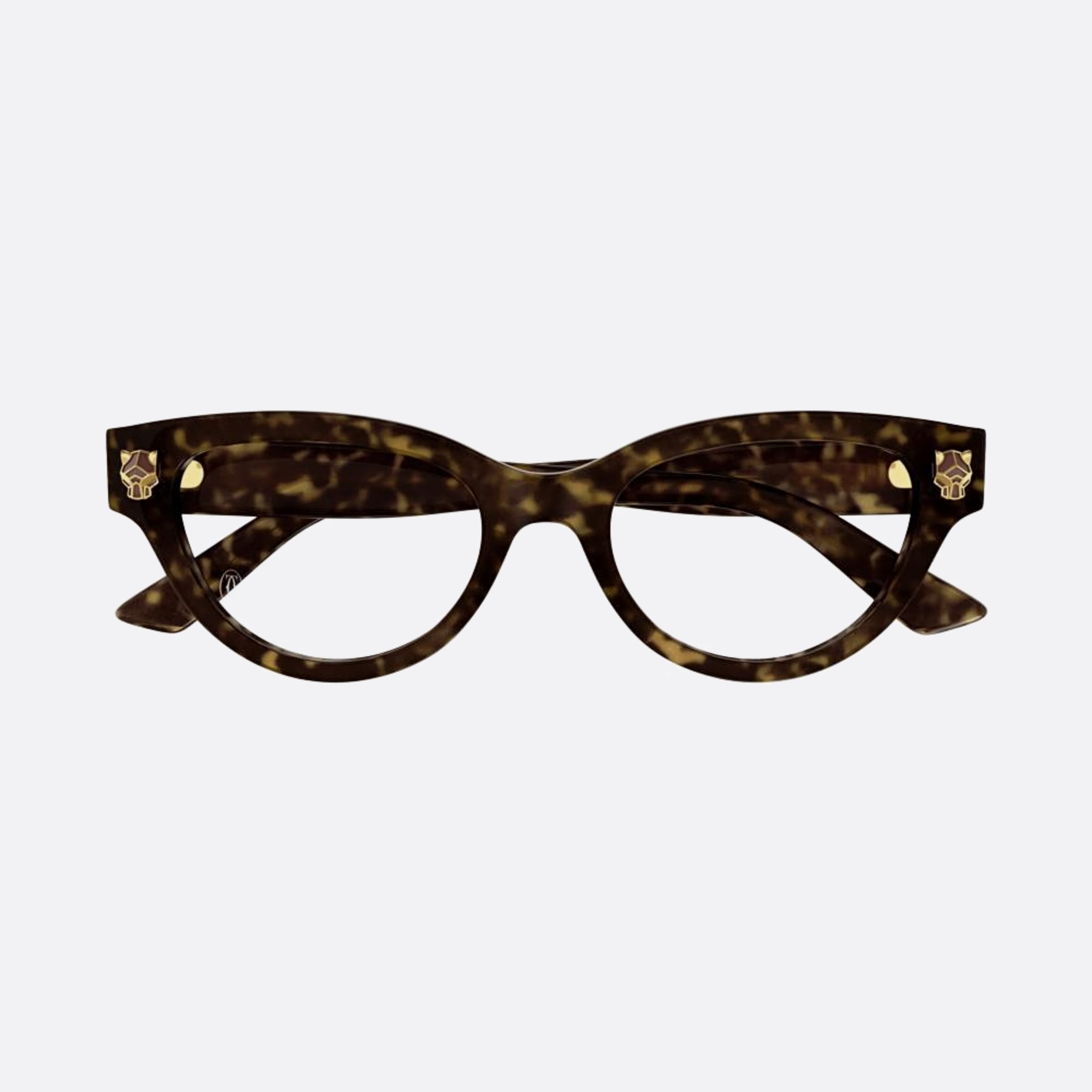 Cartier 52mm Havana Cat Eye Women Eyeglasses - Main View