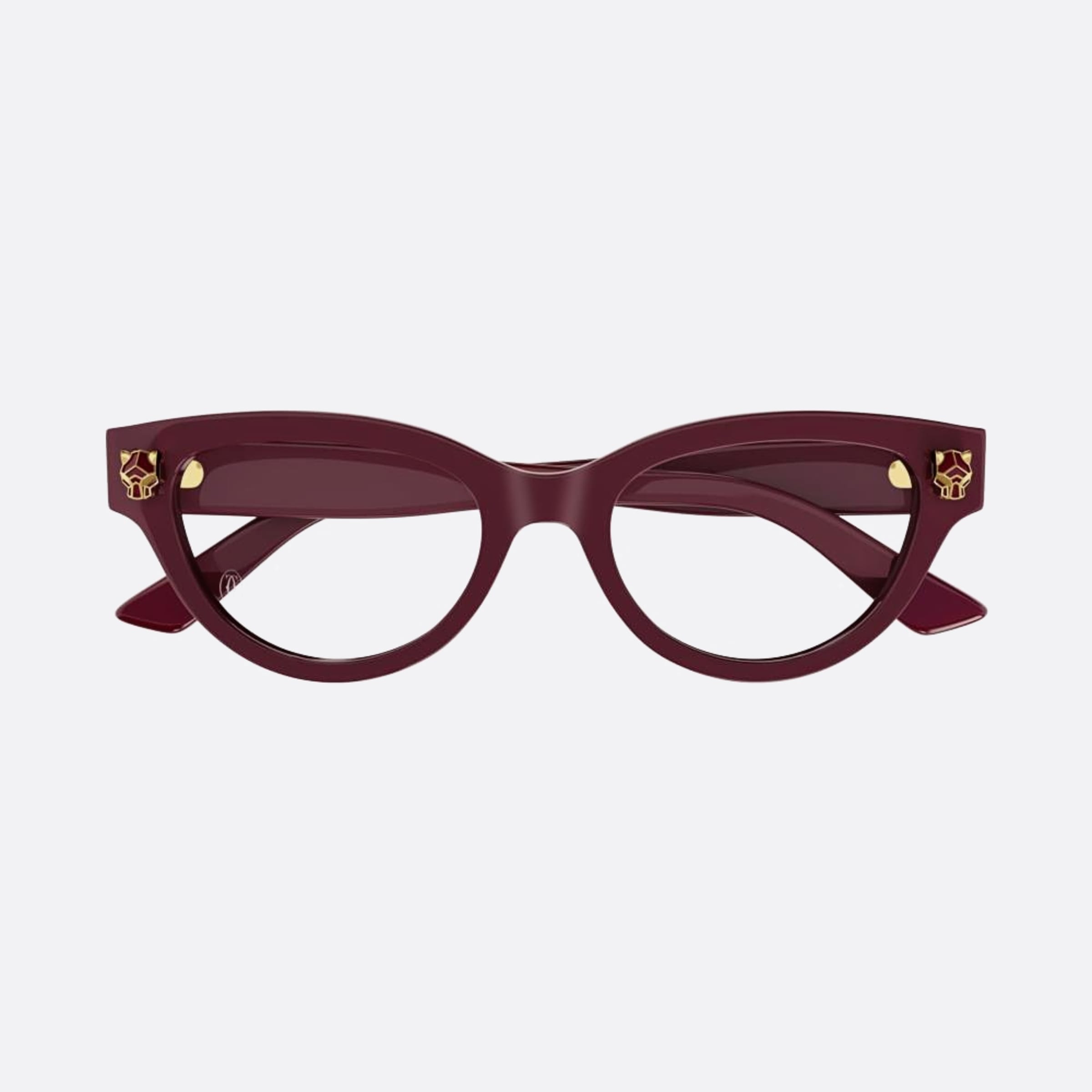 Cartier 52mm Red Cat Eye Women Eyeglasses - Main View