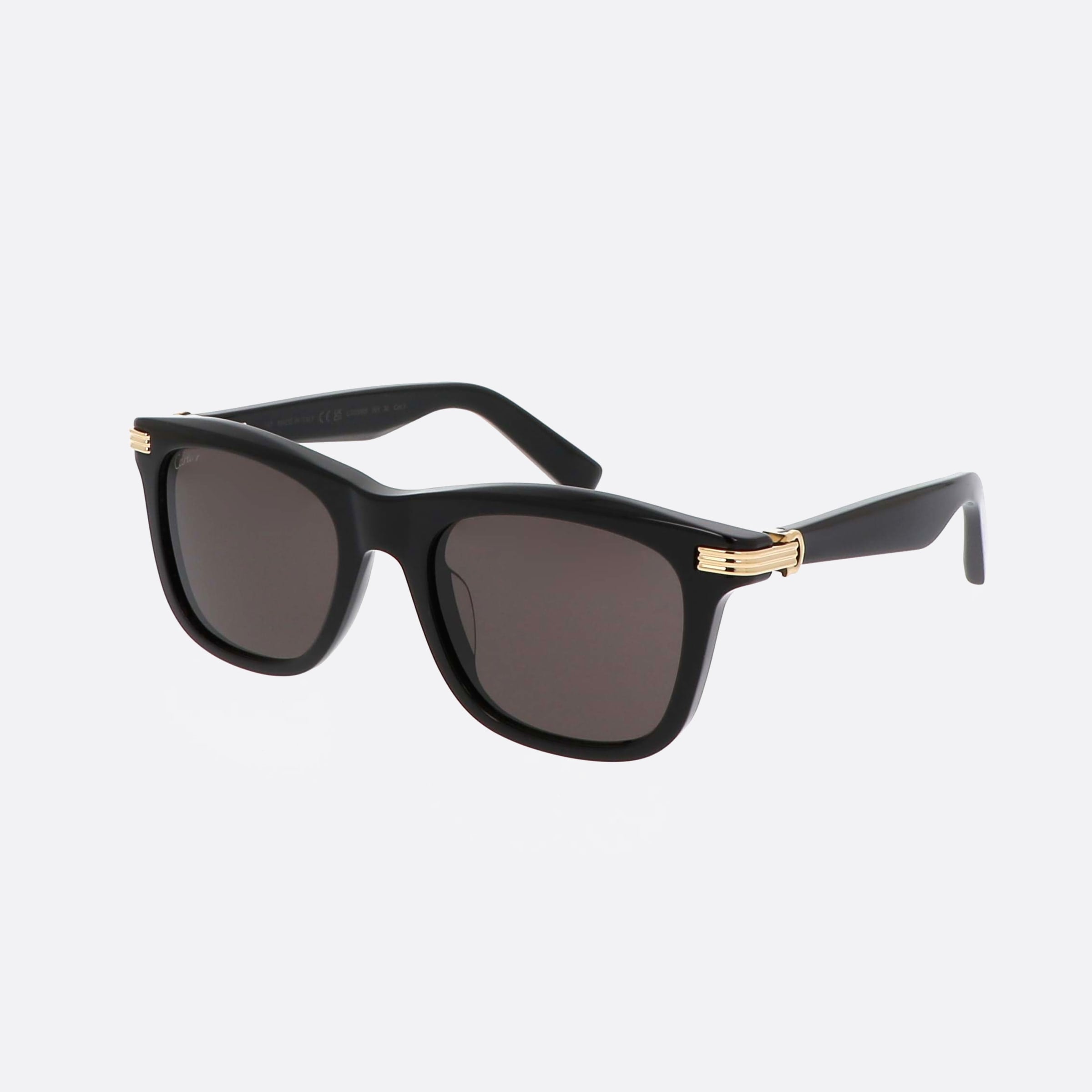 Cartier 53mm Black Squared Men Sunglasses - Main View