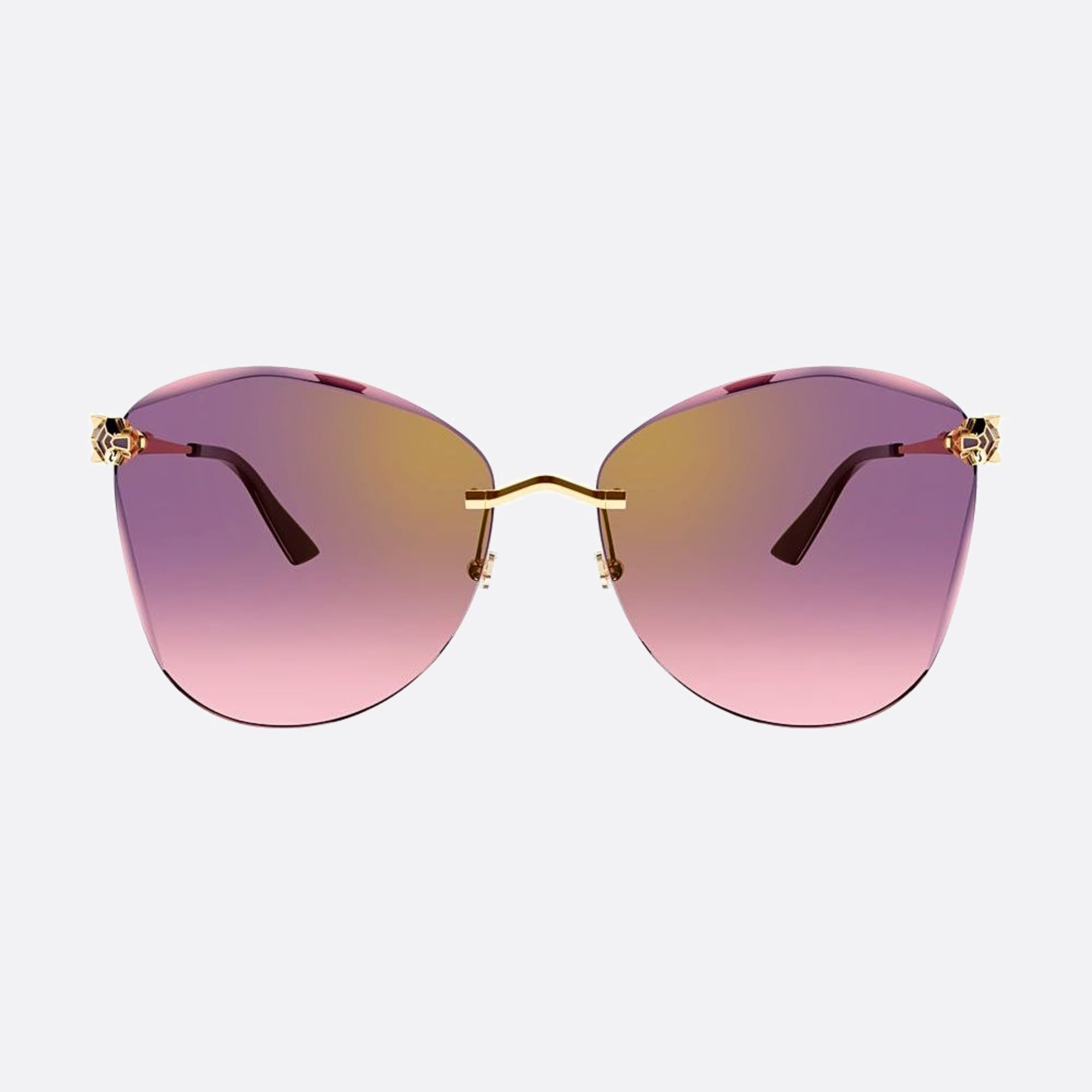 Cartier 62mm Abc Gold Squared Women Sunglasses - Main View