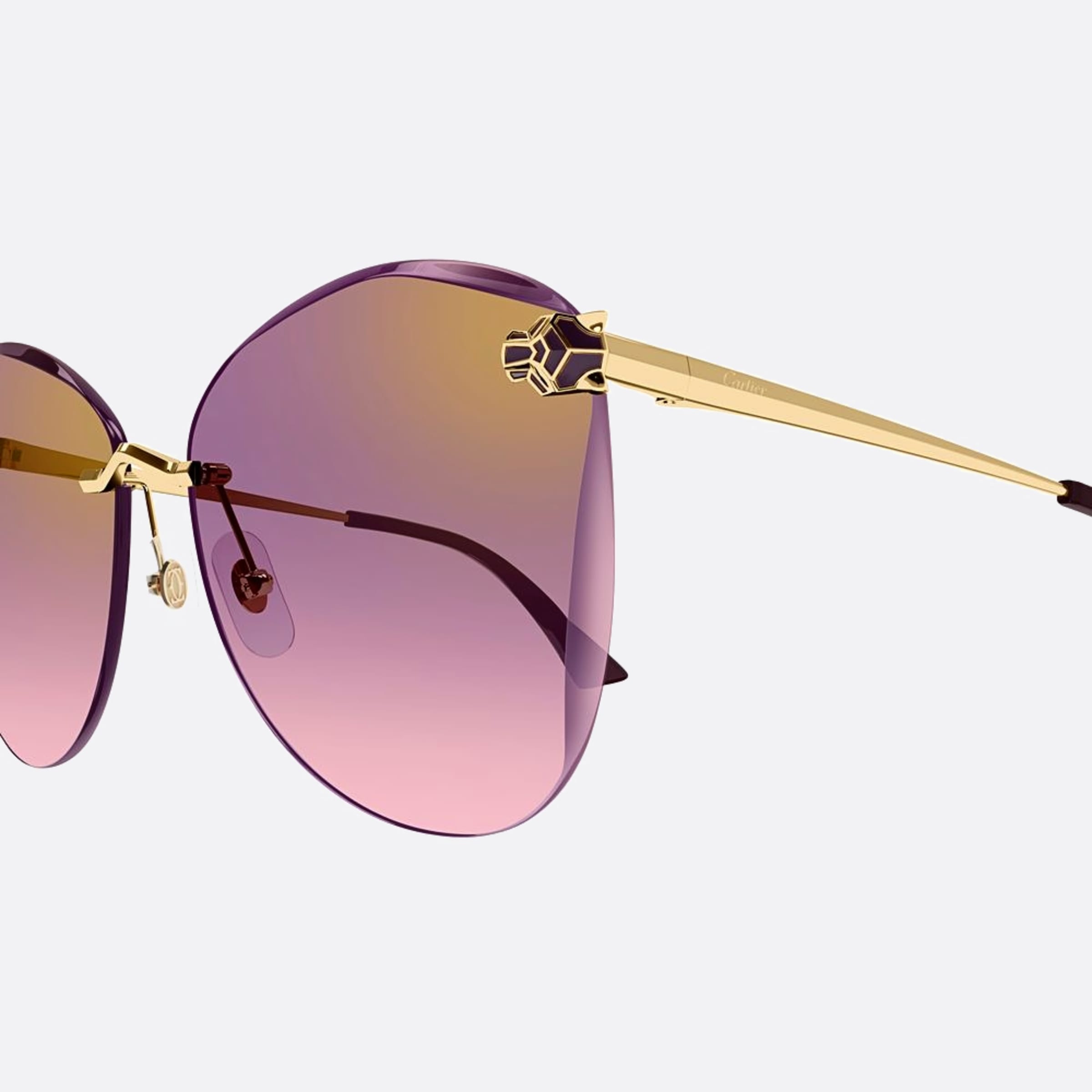 Cartier 62mm Abc Gold Squared Women Sunglasses - Lifestyle Shot