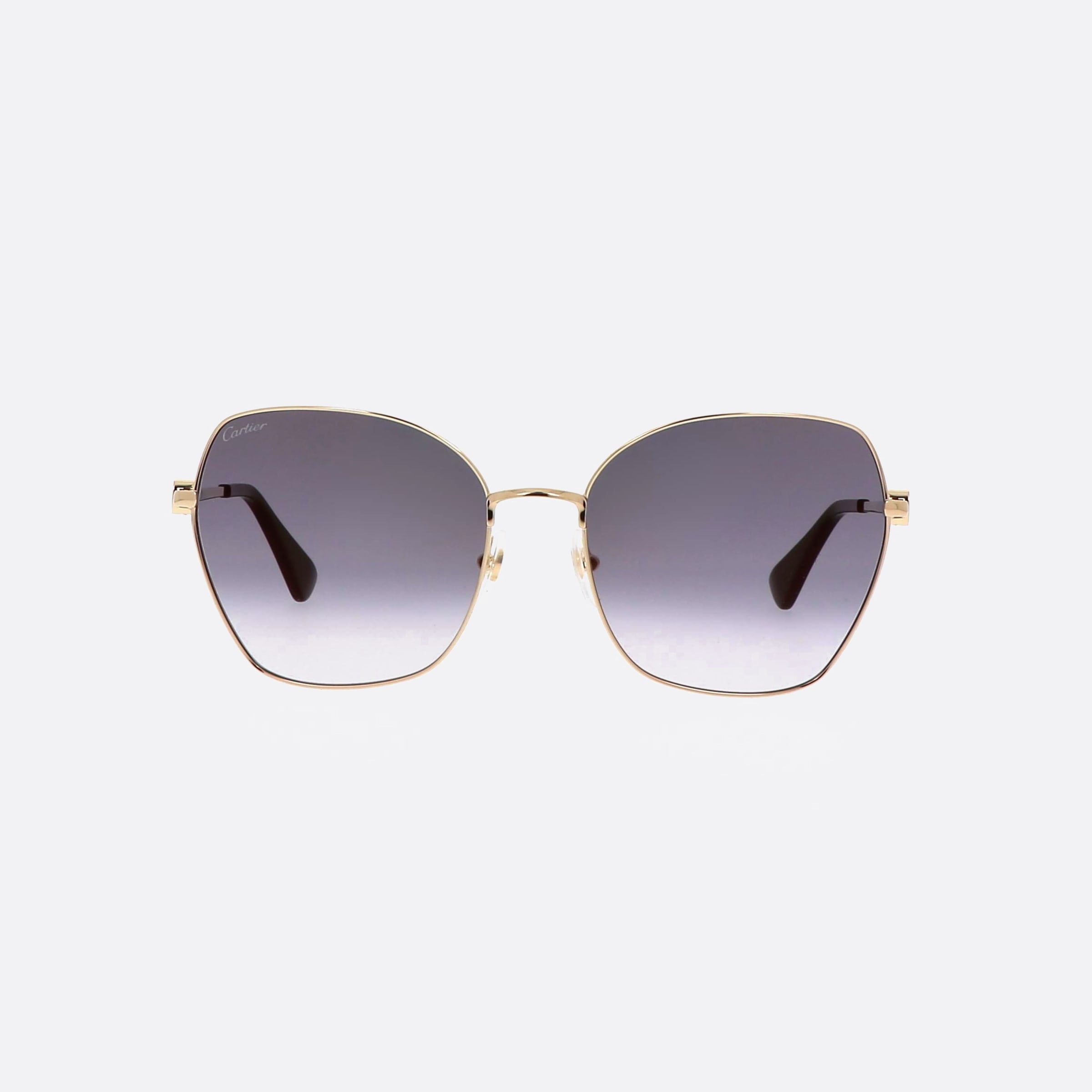 Cartier 59mm Gold Squared Women Sunglasses - Side View