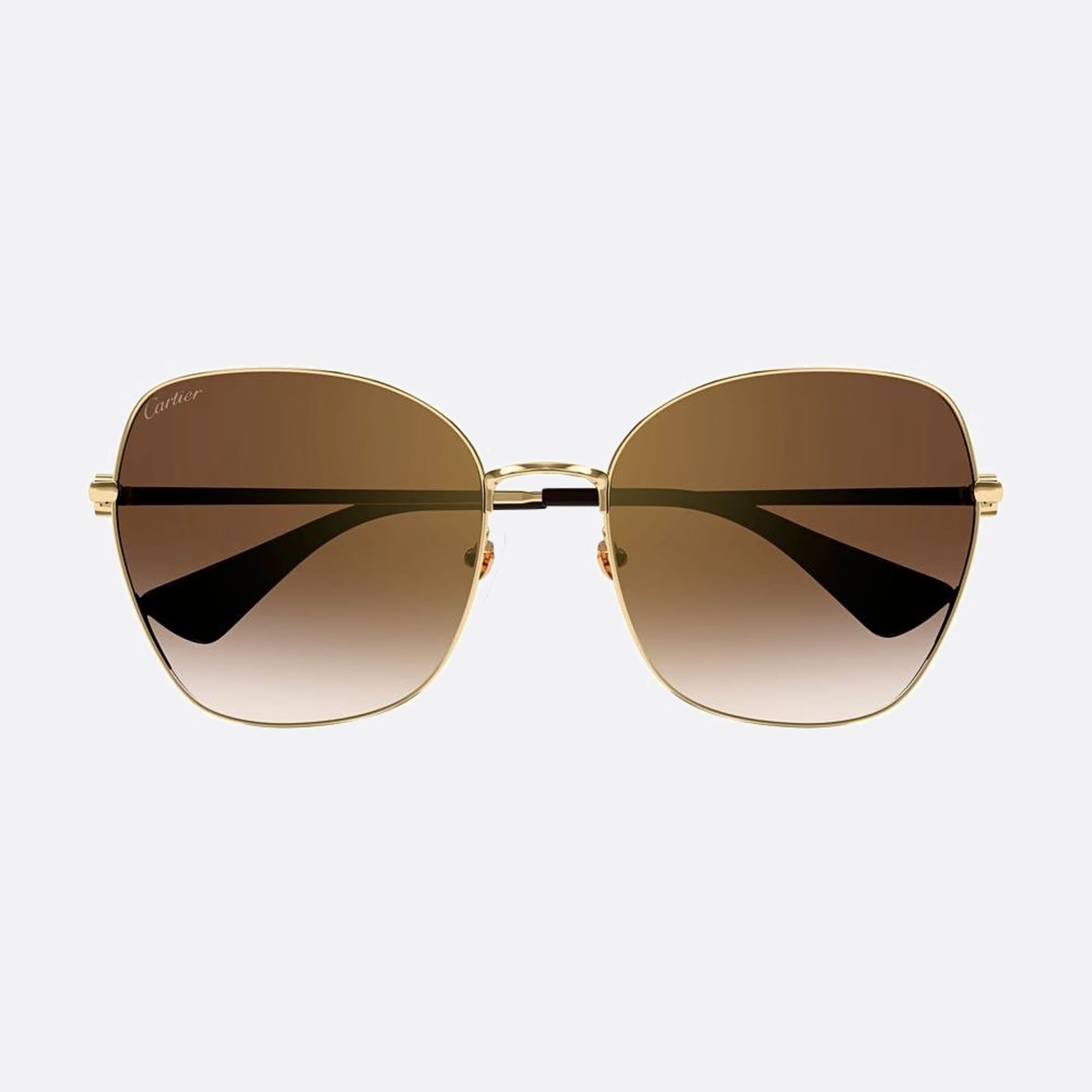 Cartier 59mm Gbs Gold Squared Women Sunglasses - Detail View