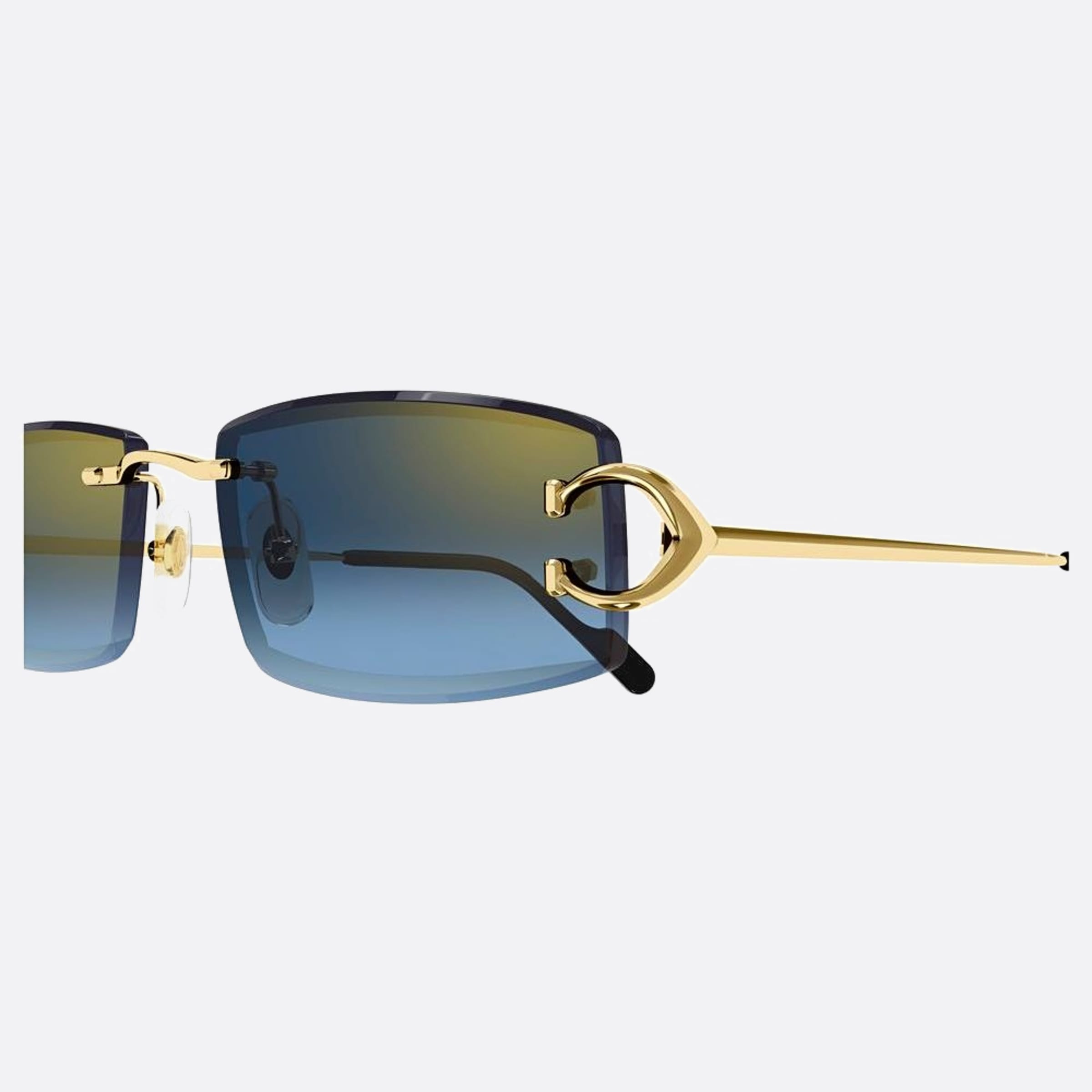 Cartier 56mm Gold Squared Men Sunglasses - Lifestyle Shot