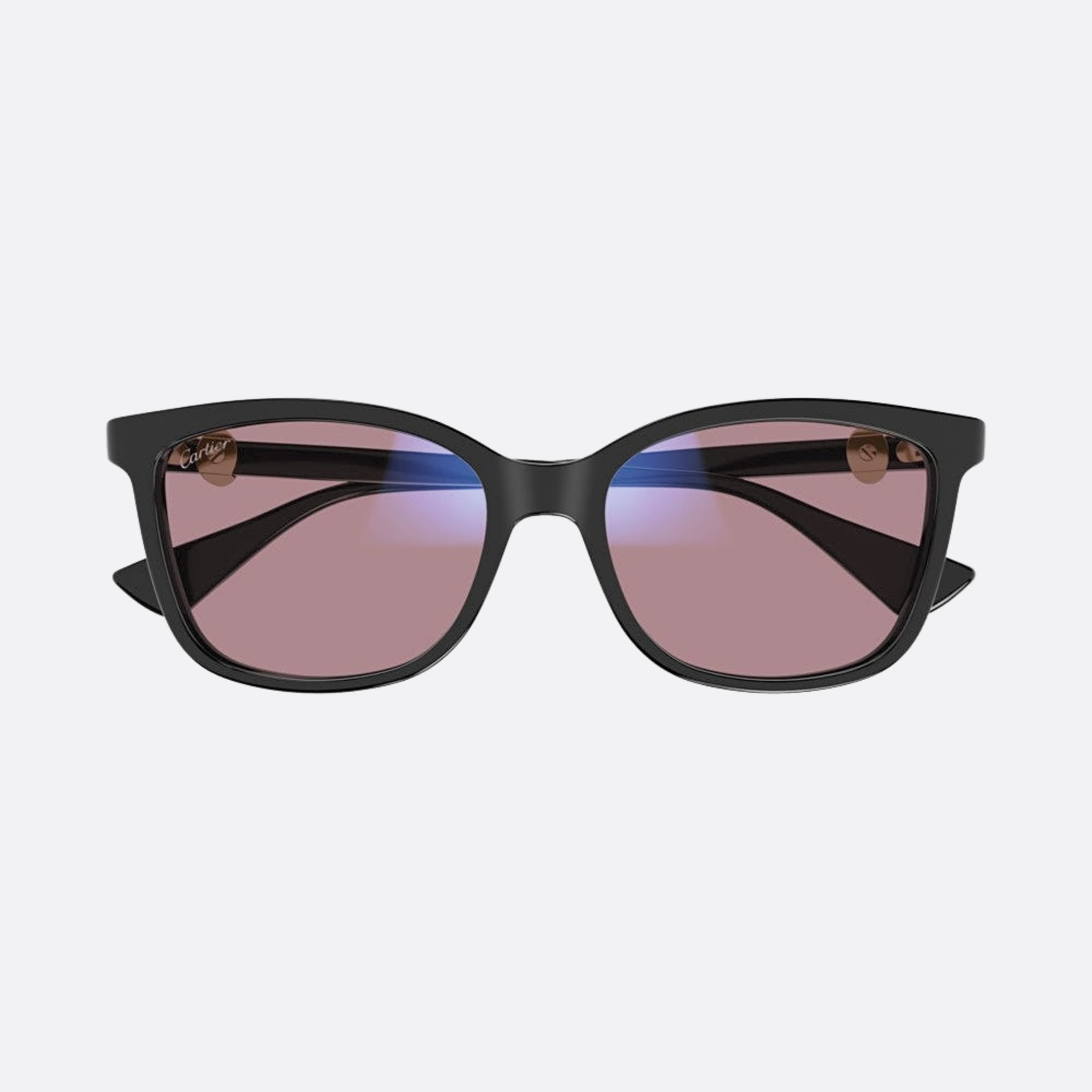 Cartier 55mm Bph Black Squared Photochromic Women Sunglasses - Additional Angle