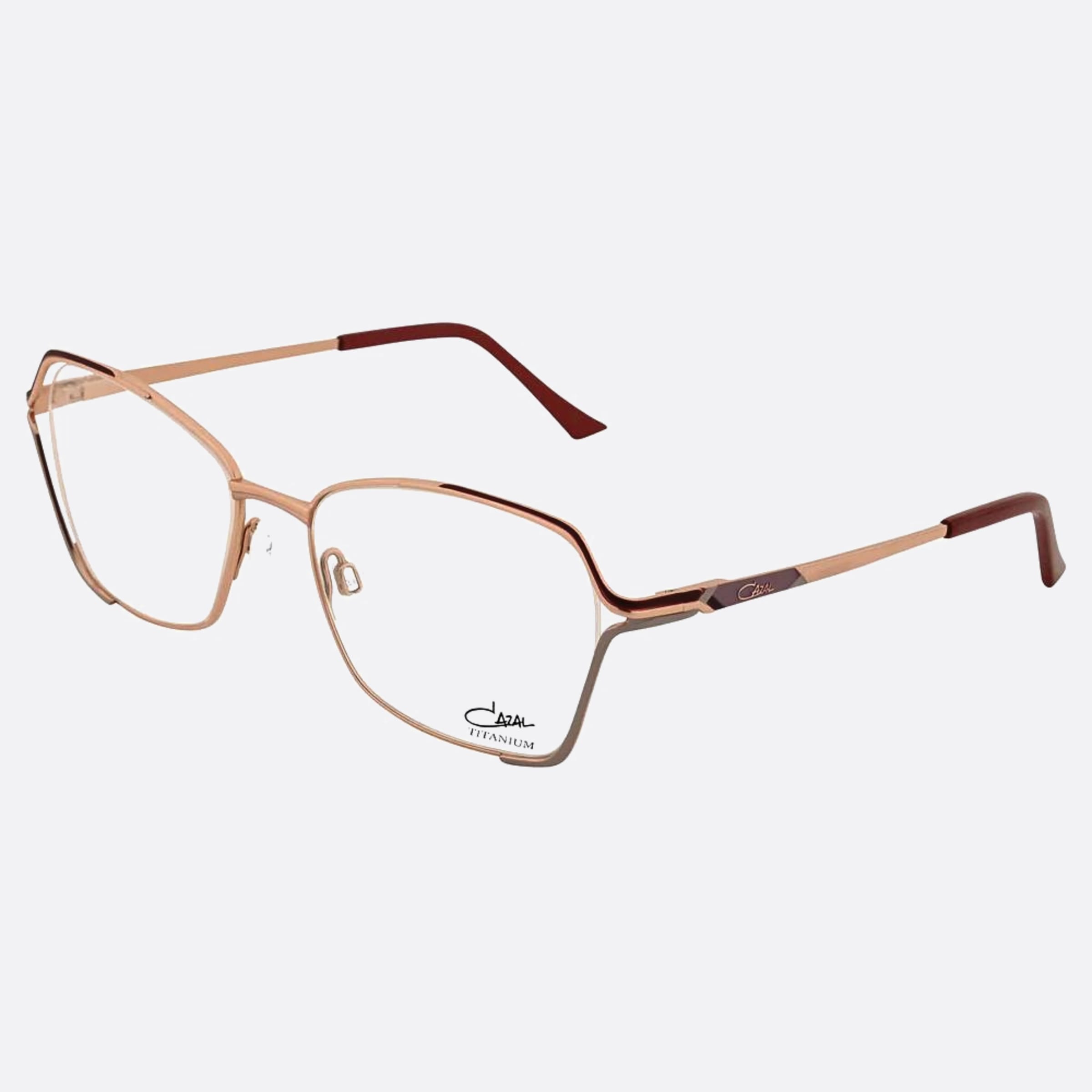 Cazal 53mm Cazal Rgl Rose Gold Visor Unisex Eyeglasses - Side View