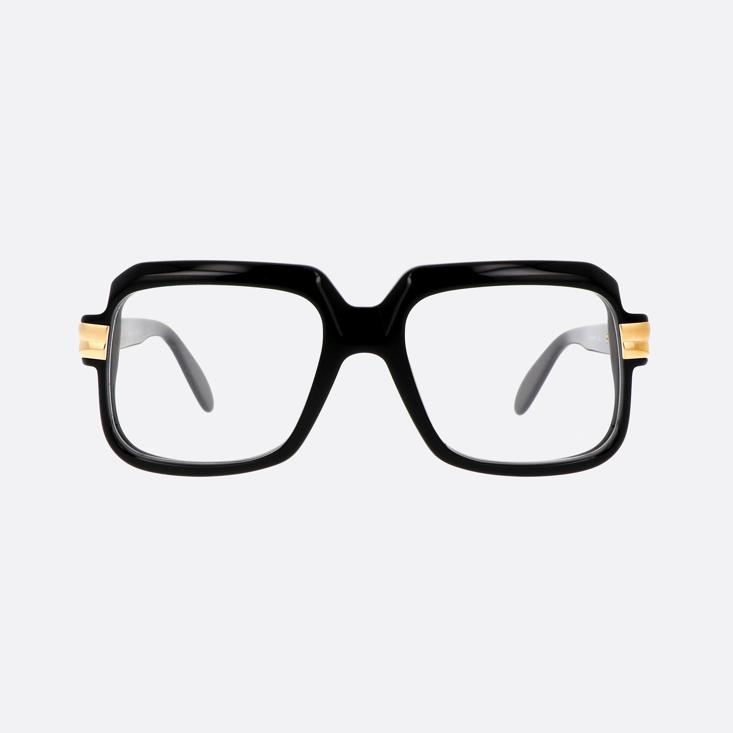 Cazal 56mm Legends Black Rectangle Men Eyeglasses - Side View