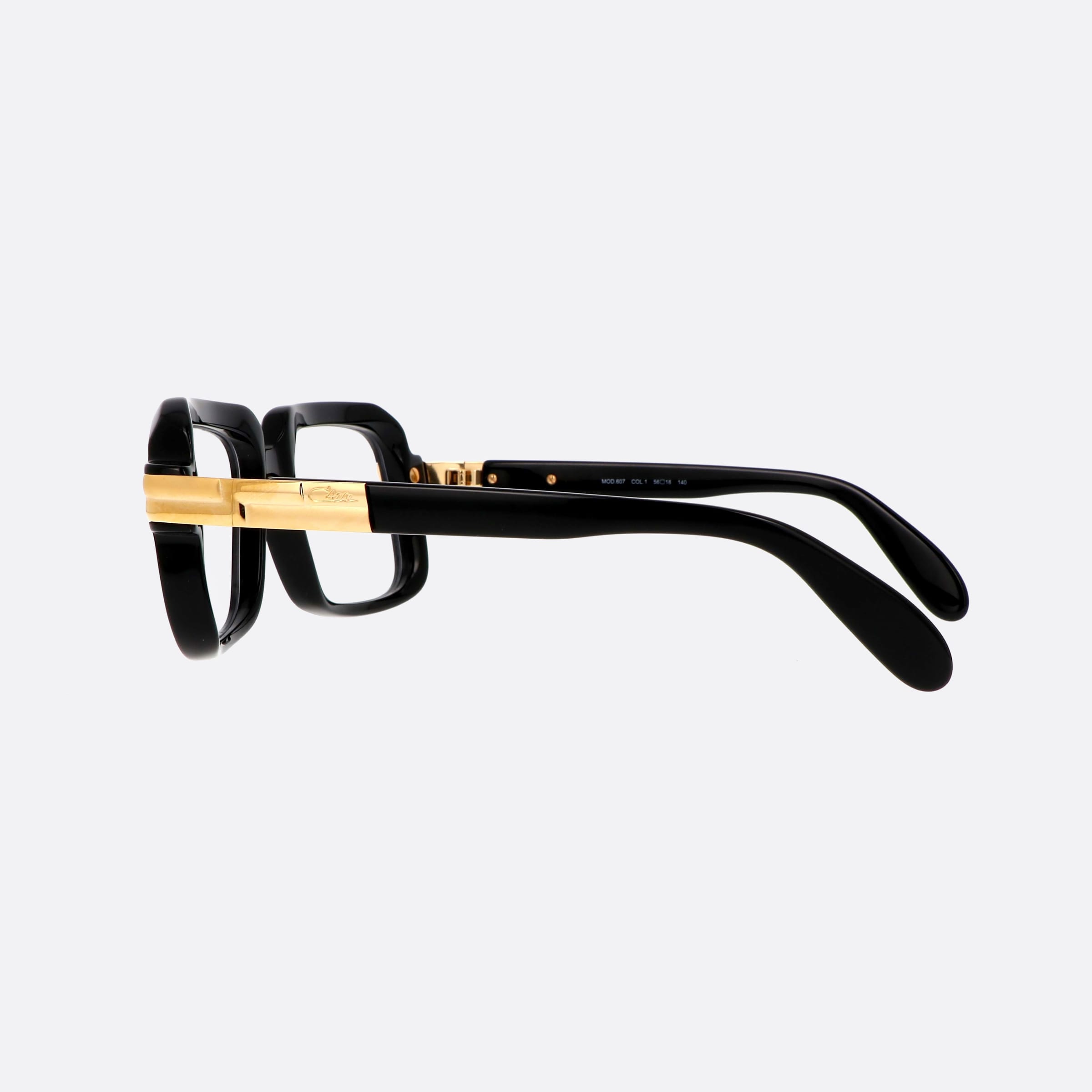 Cazal 56mm Legends Black Rectangle Men Eyeglasses - Detail View