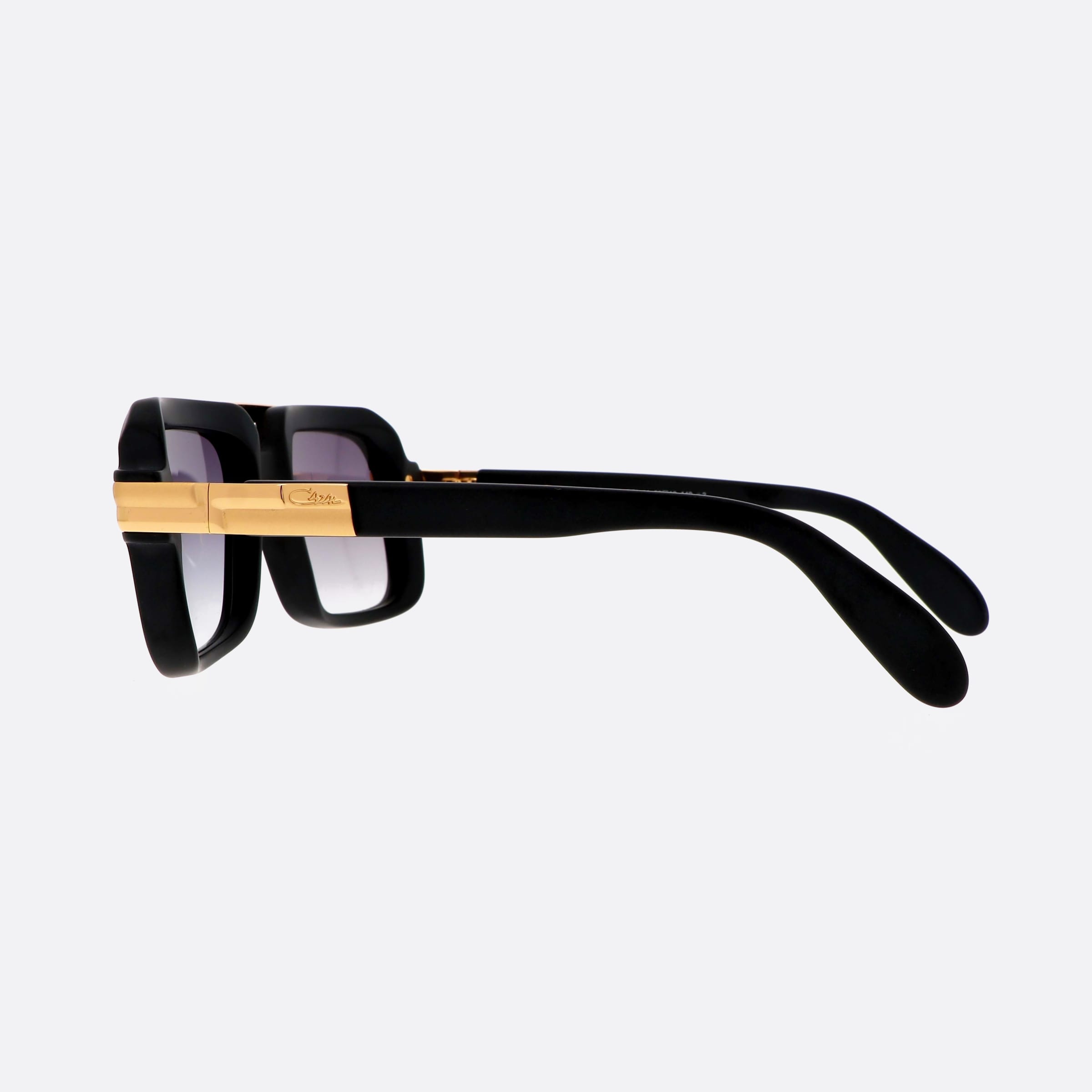 Cazal 56mm Legends Black Pilot Men Sunglasses - Detail View
