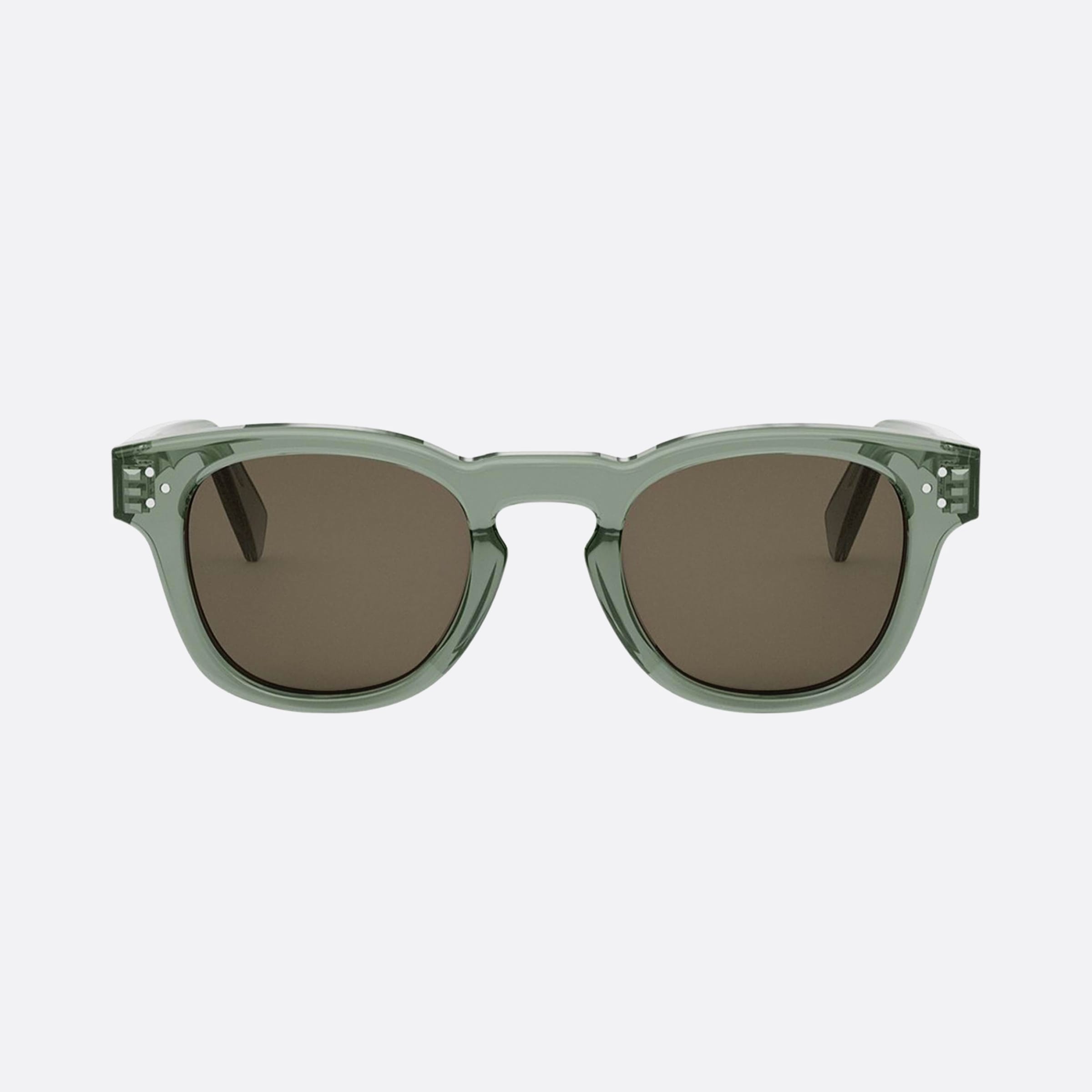Celine 49mm Dots Cl40233i 96e Green Men Sunglasses - Side View
