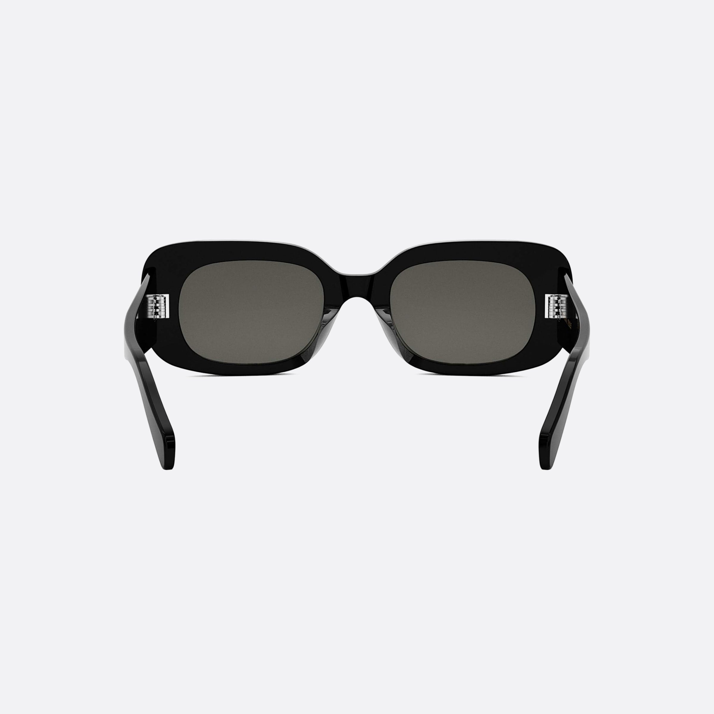 Celine 51mm Dots Cl40287u 01a Black Rectangle Women Sunglasses - Additional Angle