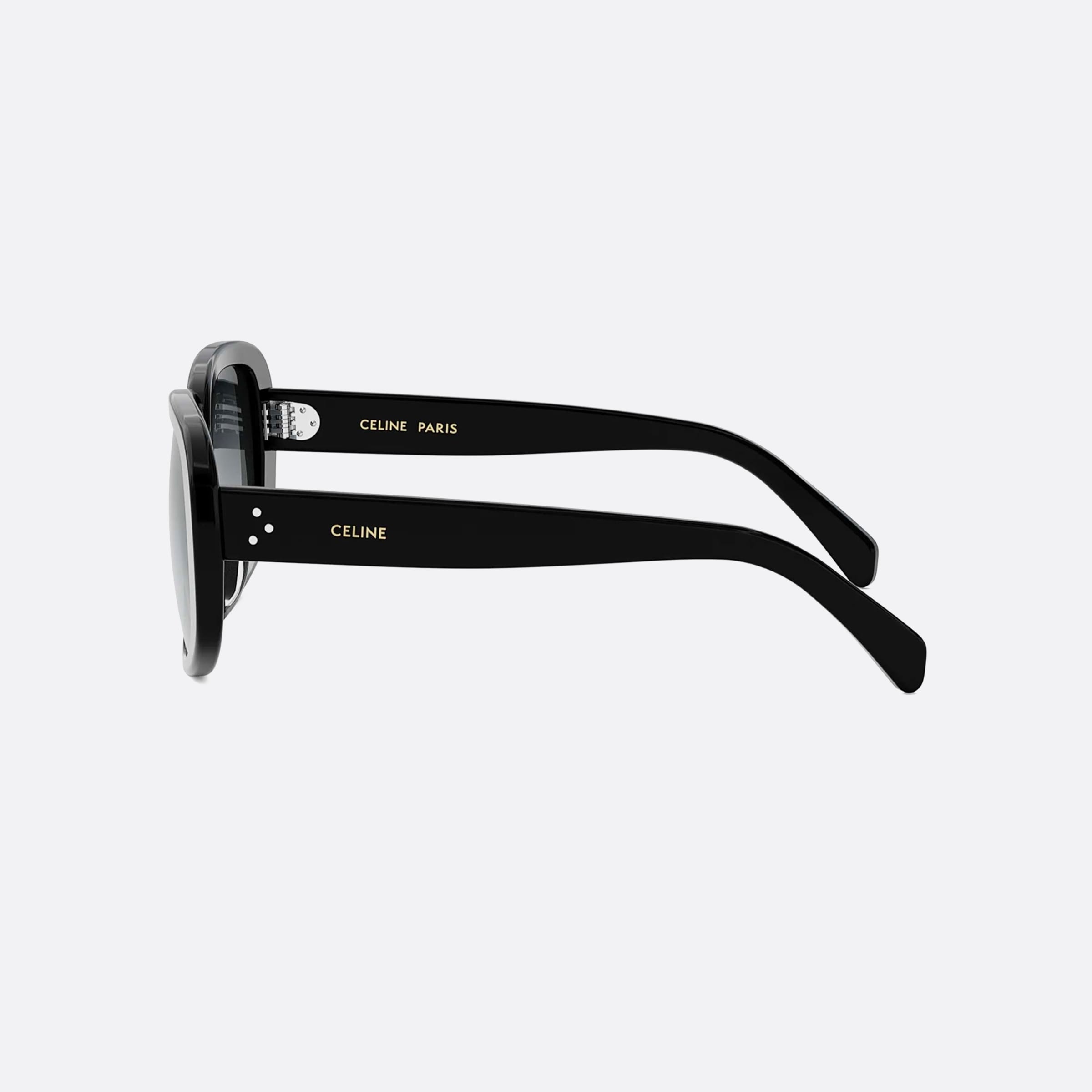 Celine 55mm Dots Cl40299u 01b Black Geometric Women Sunglasses - Detail View