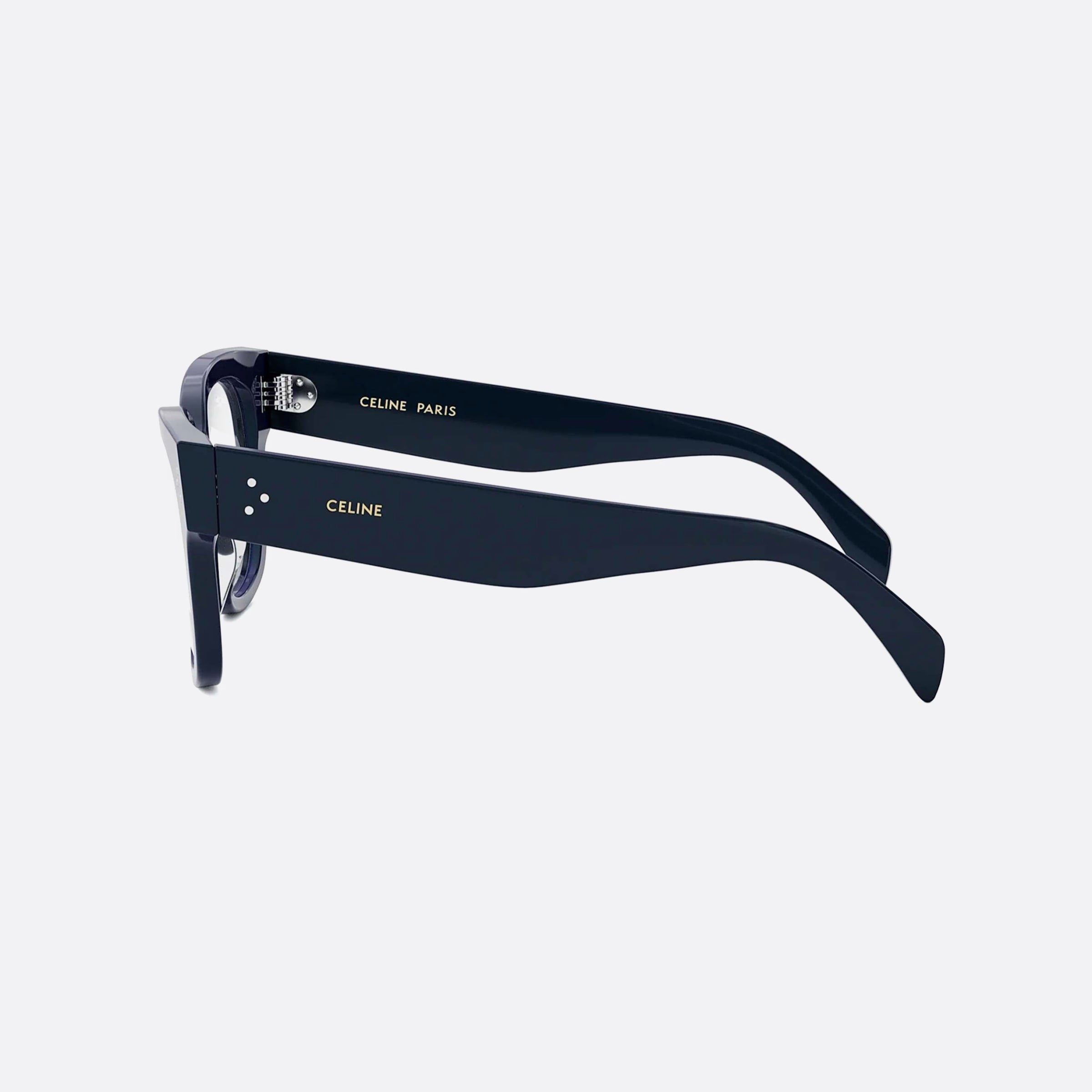 Celine 53mm Dots Cl50066i Blue Unisex Eyeglasses - Detail View