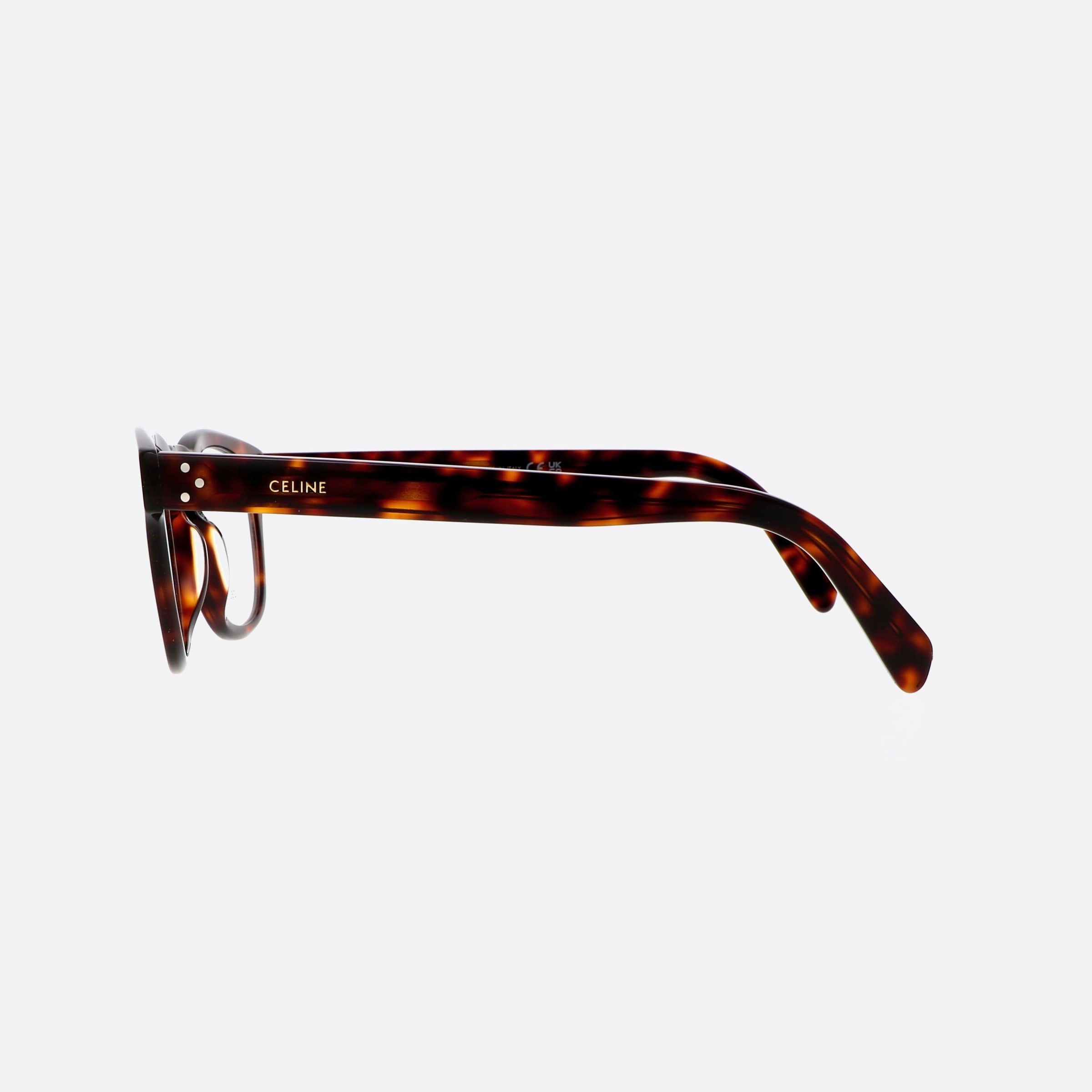 Celine 48mm Dots Cl50118i Tortoise Men Eyeglasses - Detail View