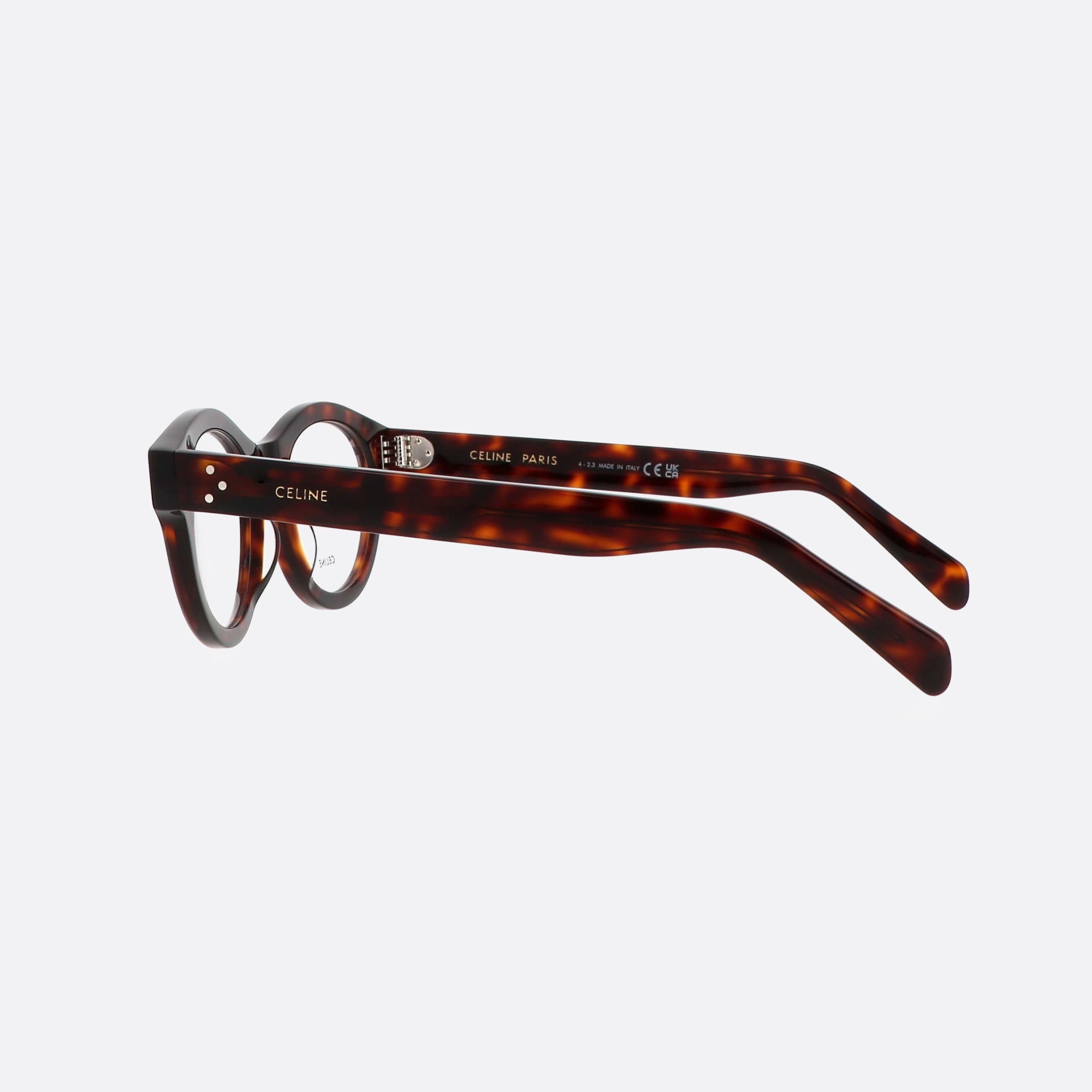Celine 49mm Dots Cl50138i Tortoise Unisex Eyeglasses - Detail View