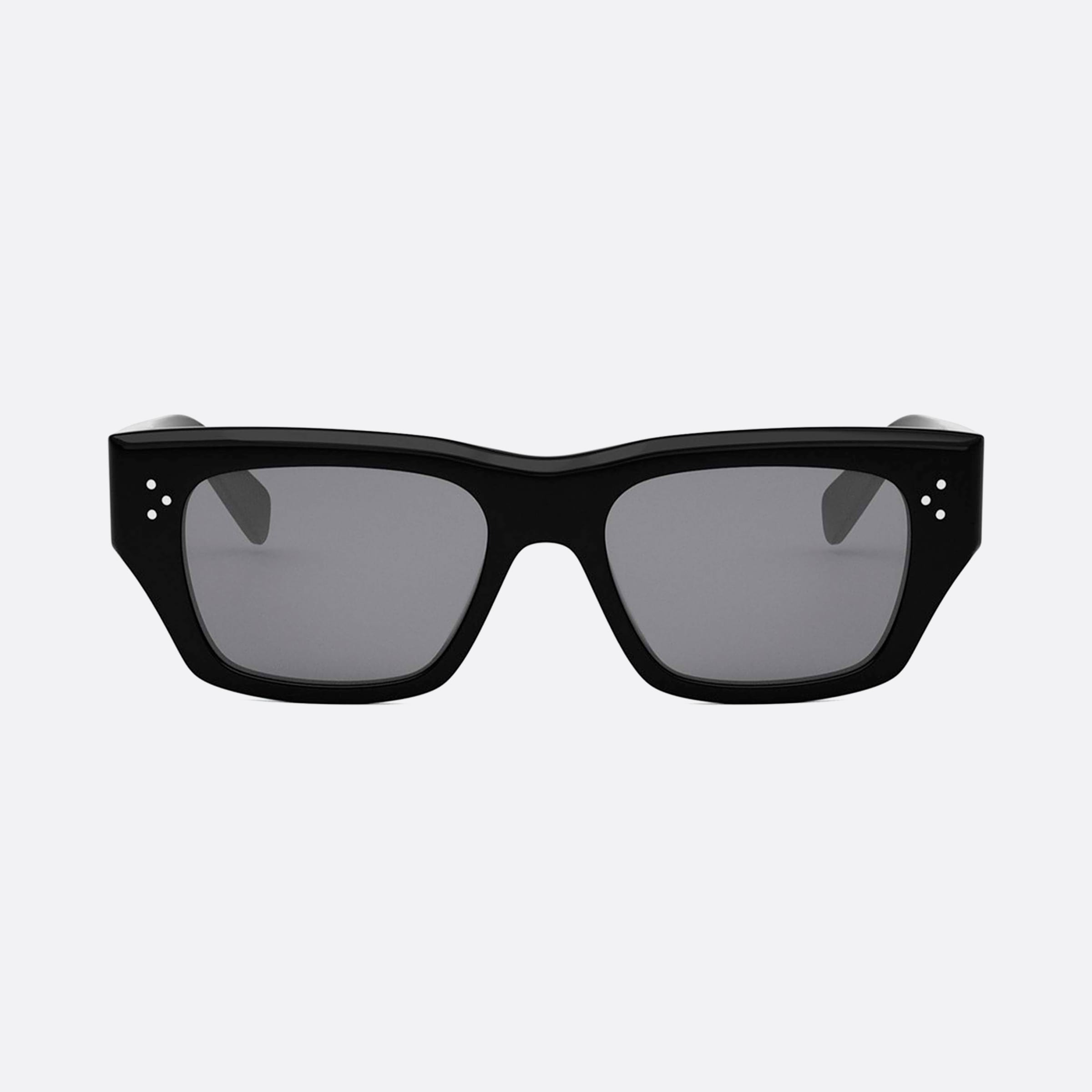Celine 53mm Dots Cl40297u 01a Black Unisex Sunglasses - Side View