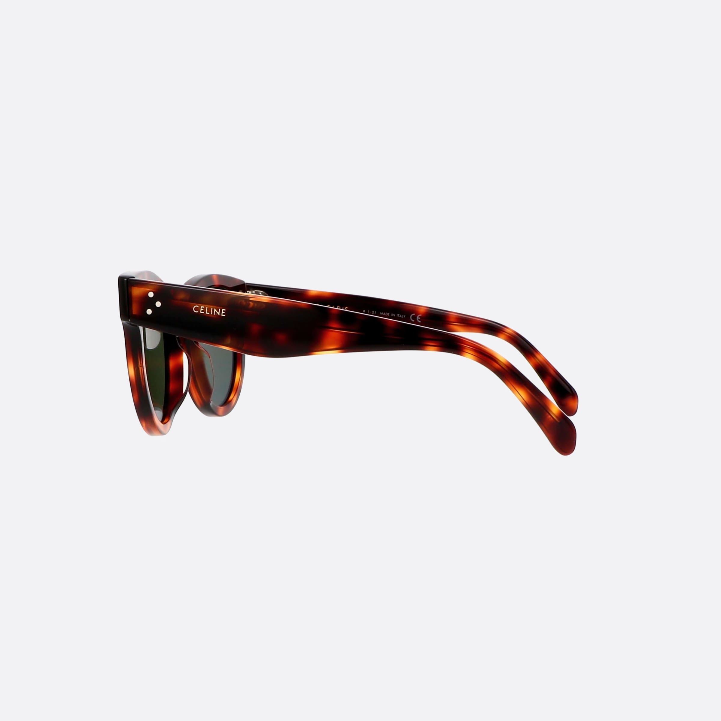 Celine 48mm Bold Cl4003in 56a Tortoise Unisex Sunglasses - Detail View