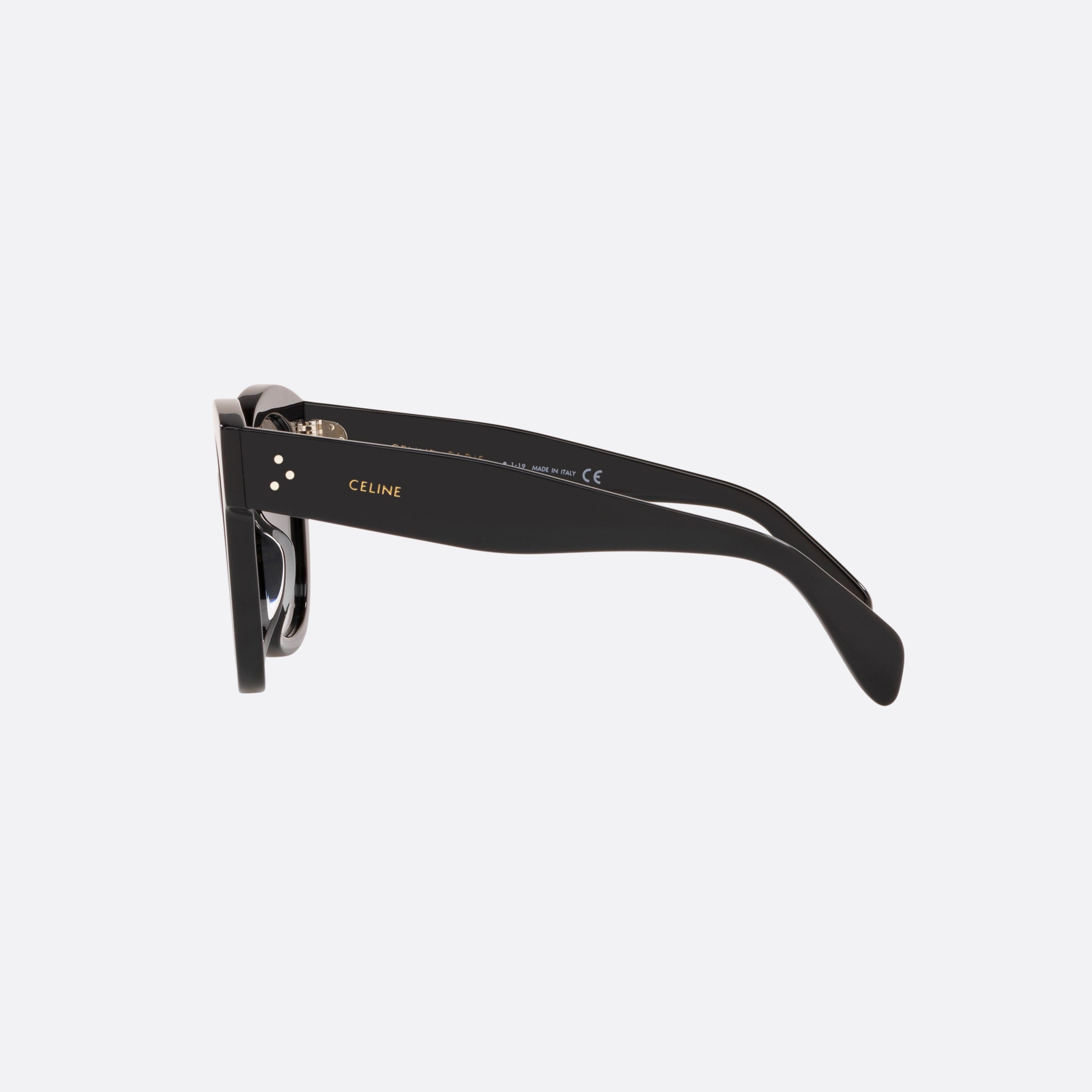Celine 54mm Cl4002un Black Rectangular Women Sunglasses - Detail View