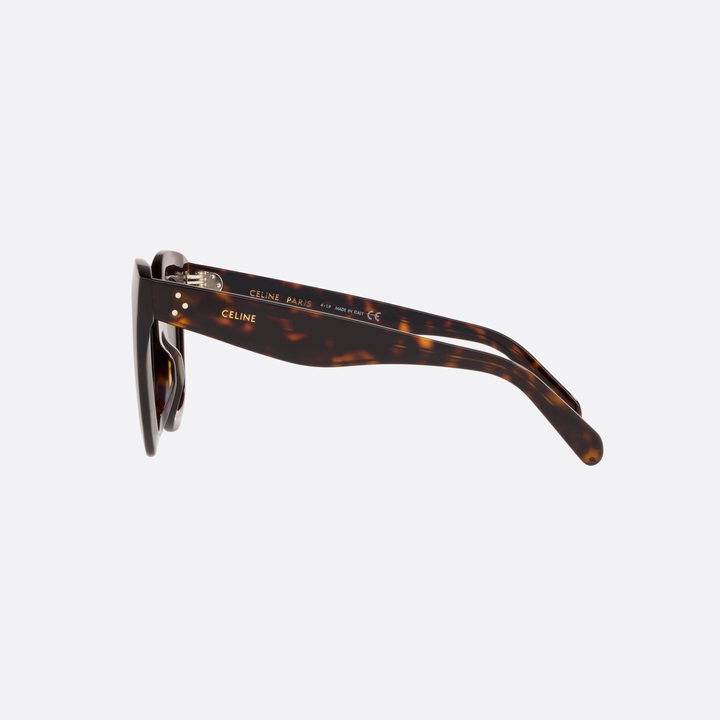 Celine 47mm Cl4005in 52n Havana Rectangular Women Sunglasses - Detail View